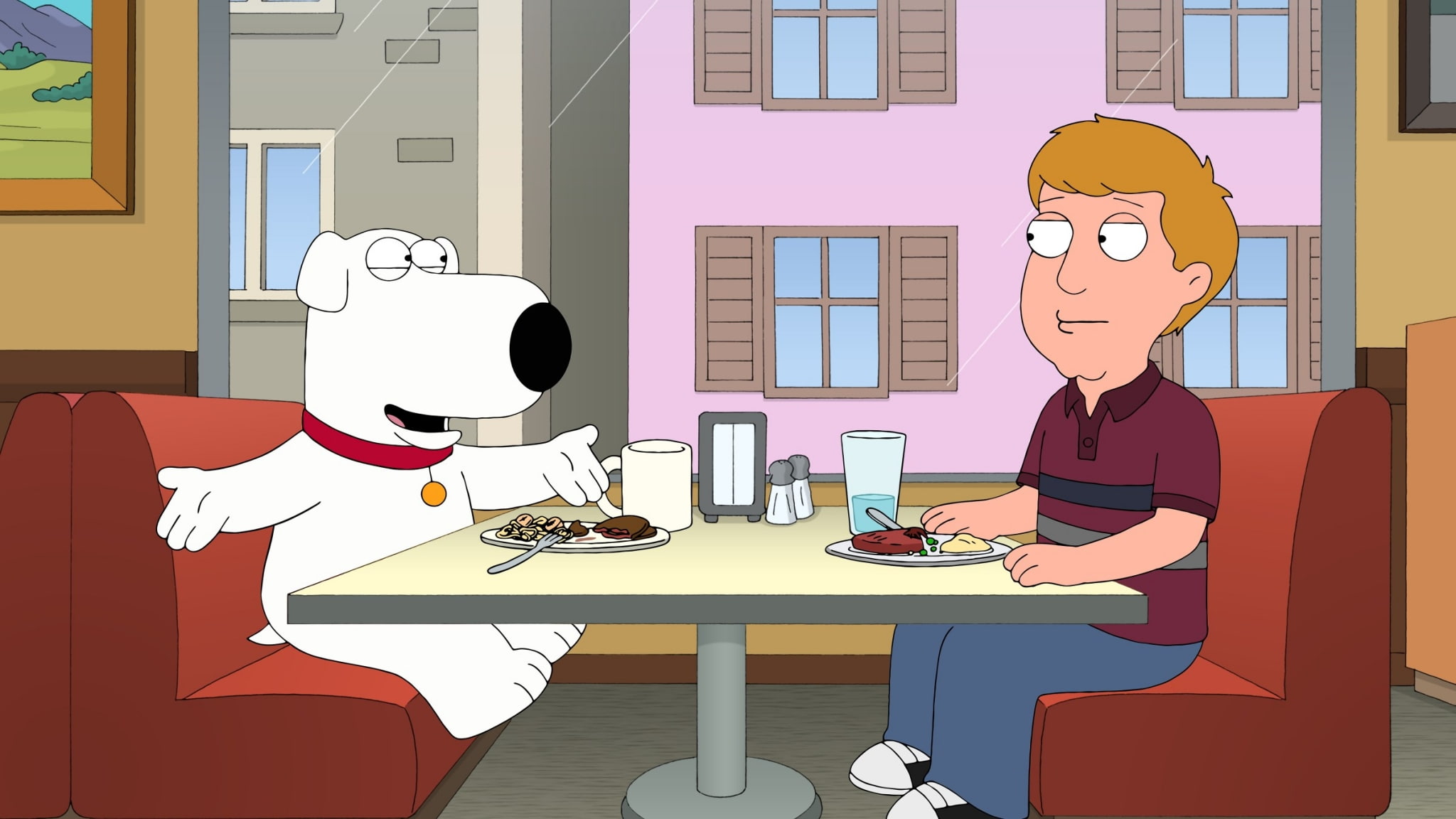 cup, women, food, people, occupation, 1080P, family guy background, lifestyles, table, men, offspring, teenager, two people, technology, adult, child, HD Wallpaper
