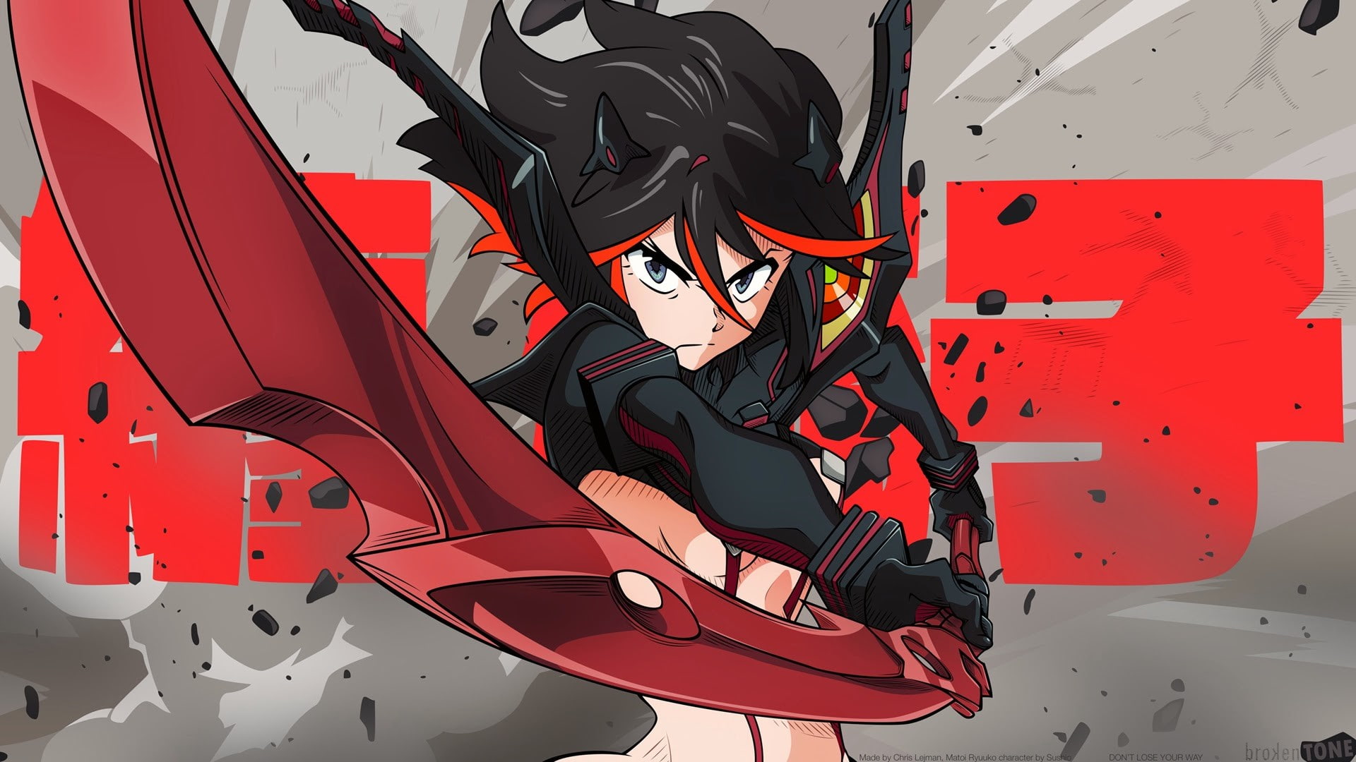 Matoi Ryuuko, Senketsu, Kill la Kill, anime, 1080P, anime girls, HD Wallpaper