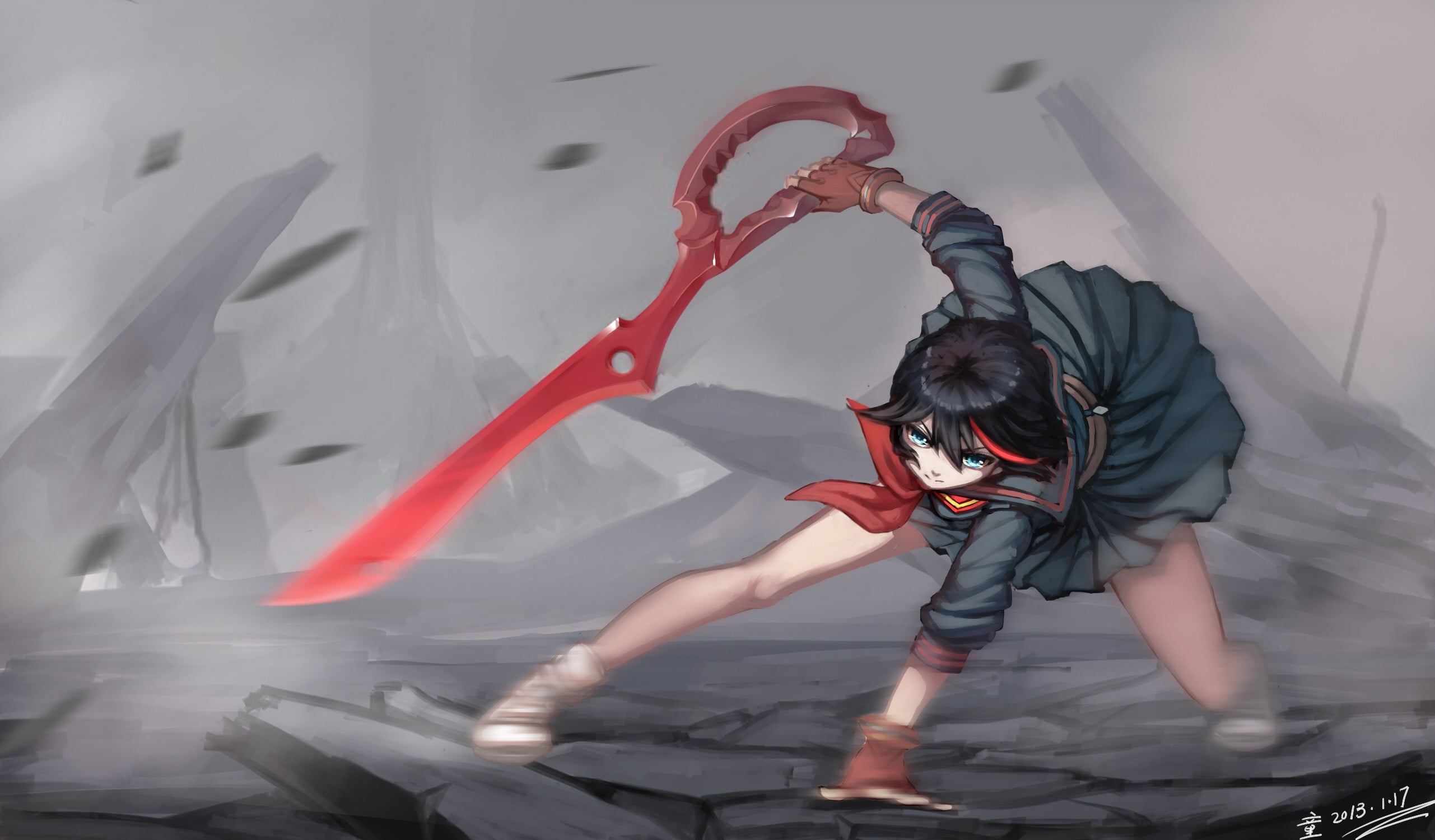 leisure activity, young adult, arms raised, 2K, day, motion, outdoors, casual clothing, human arm, Kill la Kill, real people, skill, lifestyles, one person, HD Wallpaper