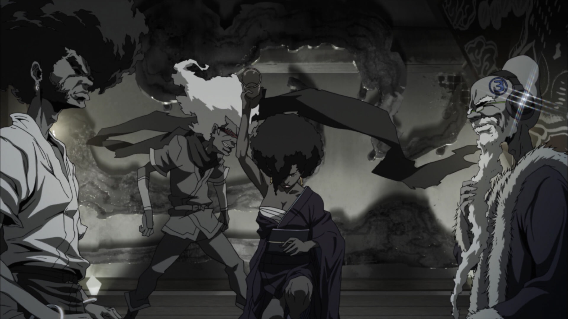 1080P, anime, afro, samurai, game, HD Wallpaper