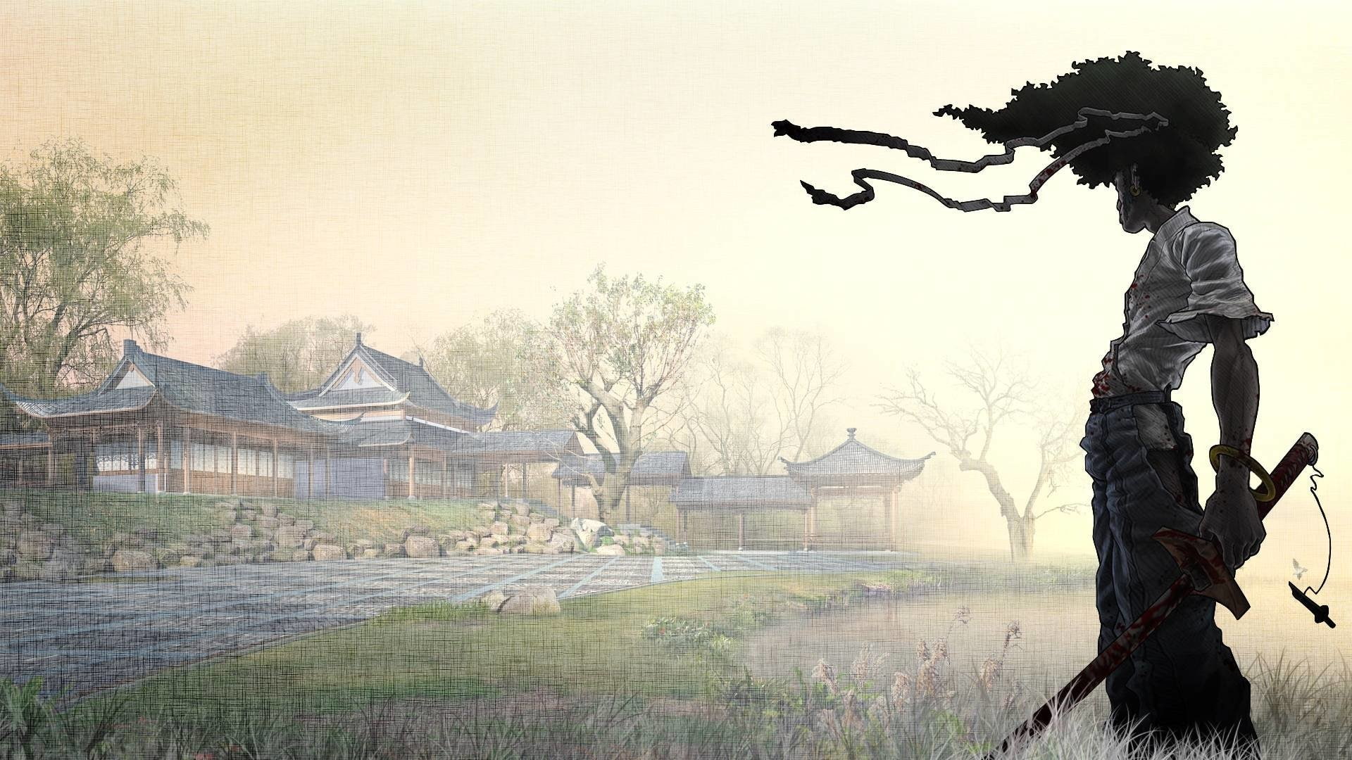 1080P, Afro Samurai, Anime, HD Wallpaper