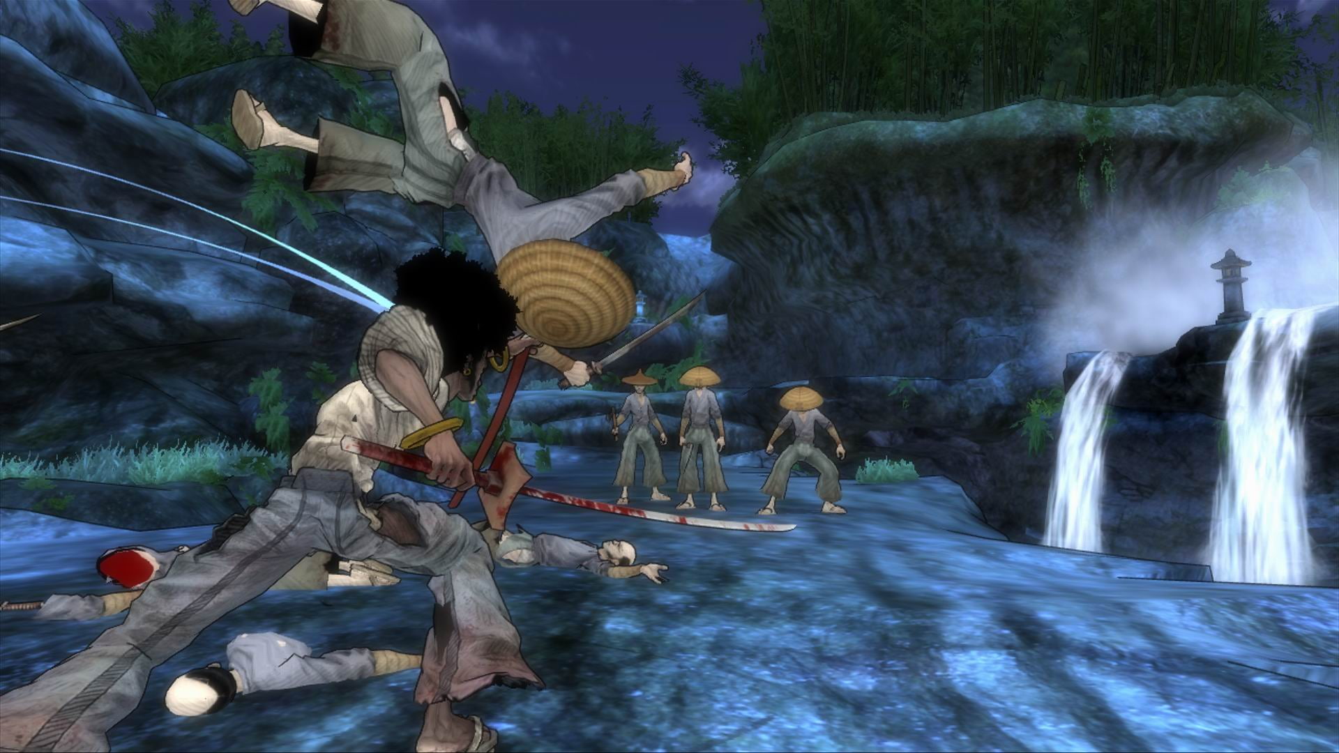 game, afro, anime, 1080P, samurai, HD Wallpaper