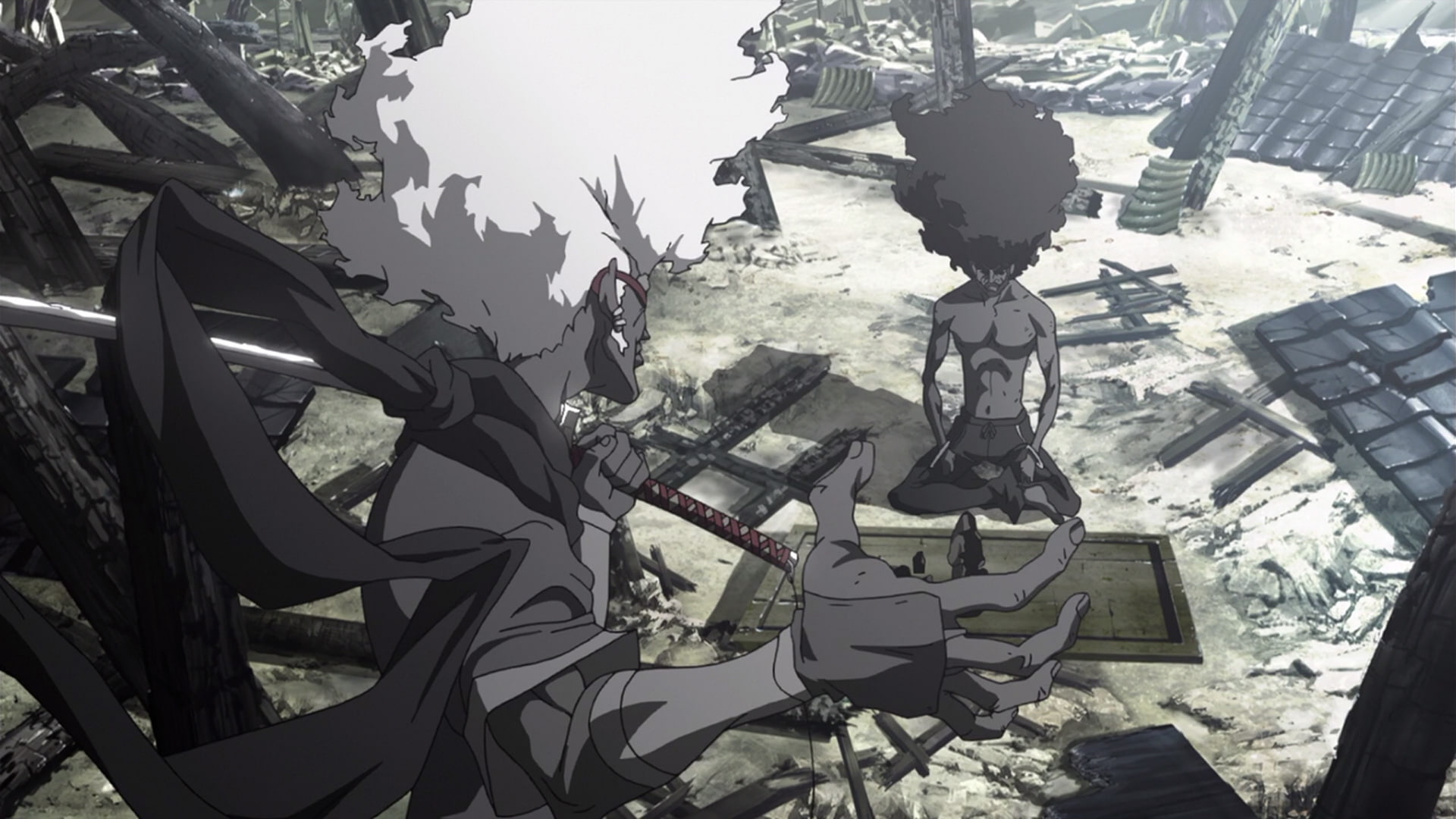 game, anime, samurai, 1080P, afro, HD Wallpaper