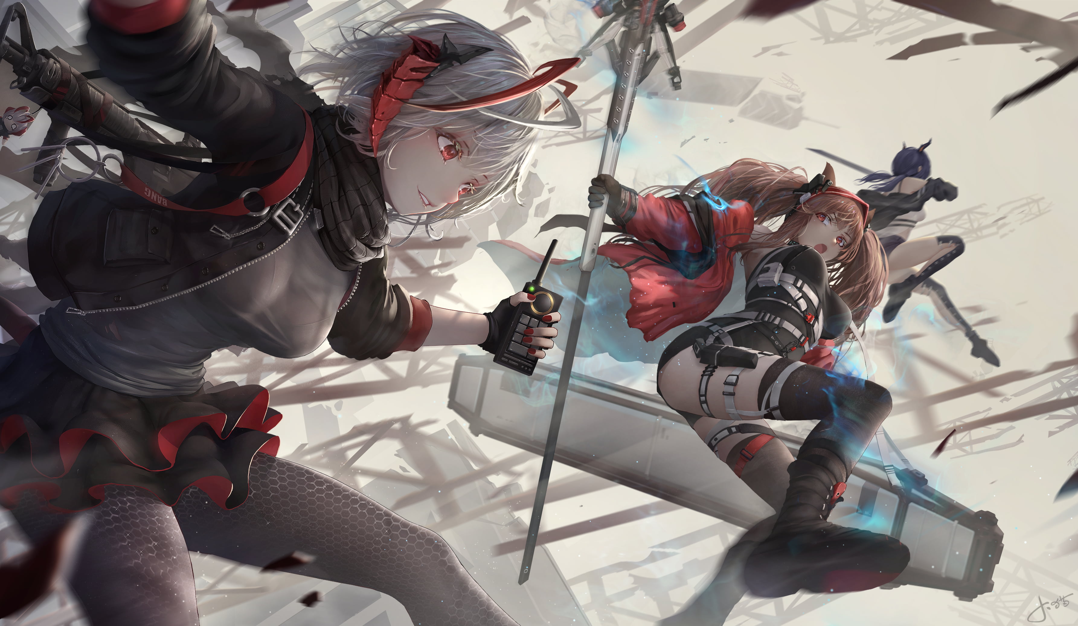2K, artwork, anime girls, Jay Xu, Arknights, HD Wallpaper