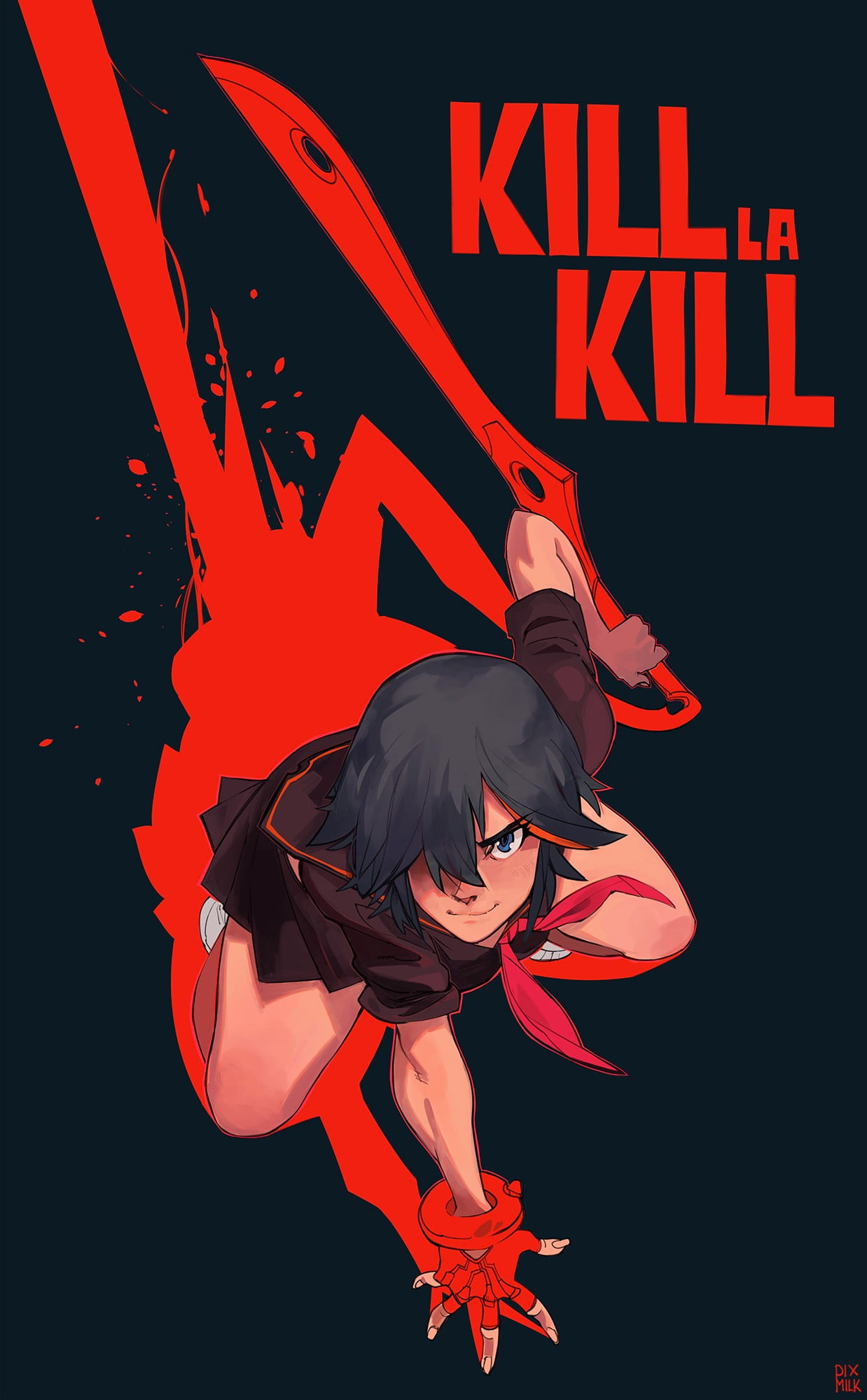 text, young adult, one person, Kill la Kill, sport, dancing, indoors, 1080P, shorts, full length, performance, studio shot, anime, Matoi Ryuuko, basketball - sport, Phone HD Wallpaper