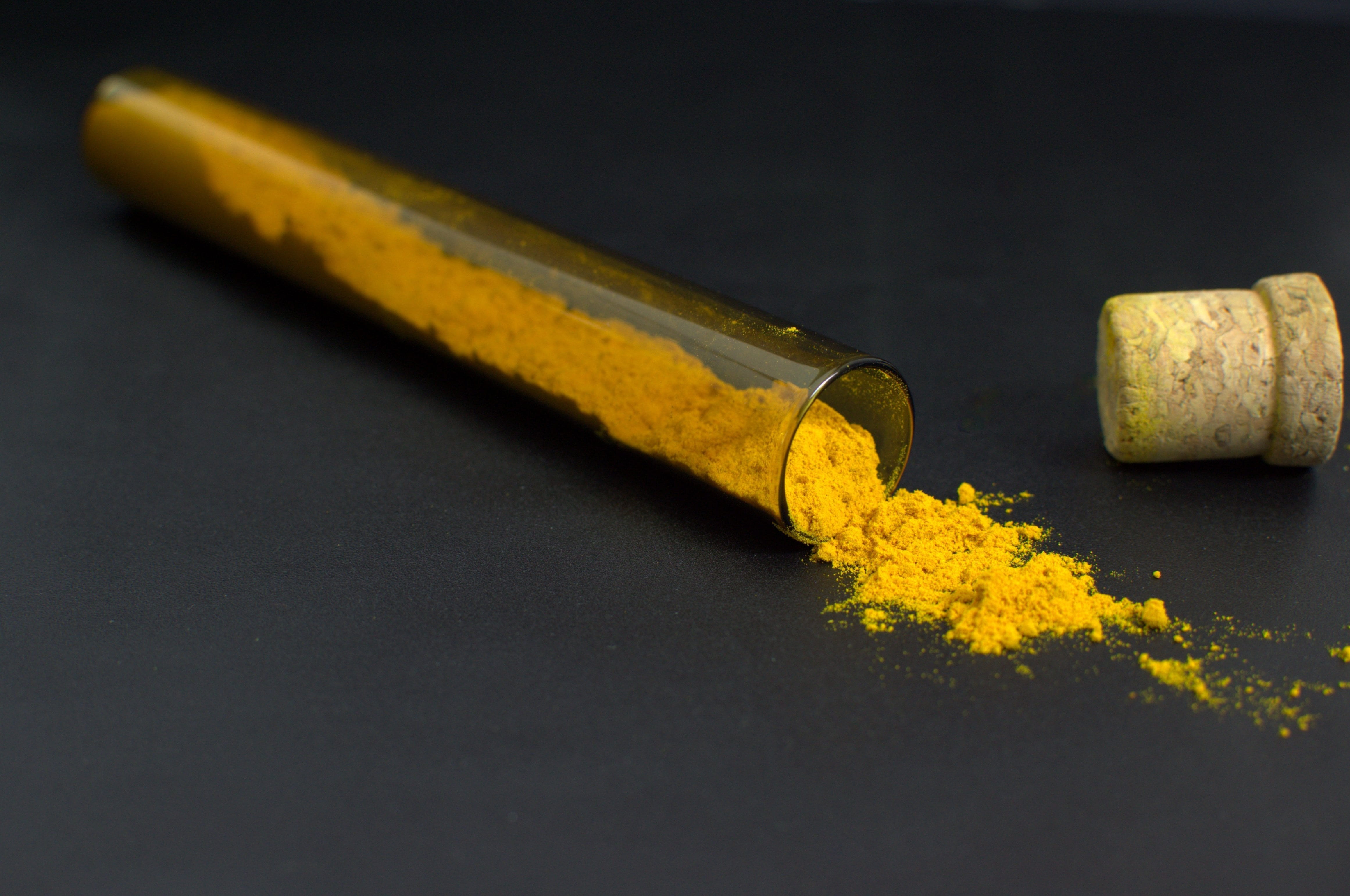 powder, indoors, single object, healthcare and medicine, spice, medicine, close-up, healthy, still life, food and drink, cooking, 4K, vitamin, plant, curcuma, HD Wallpaper