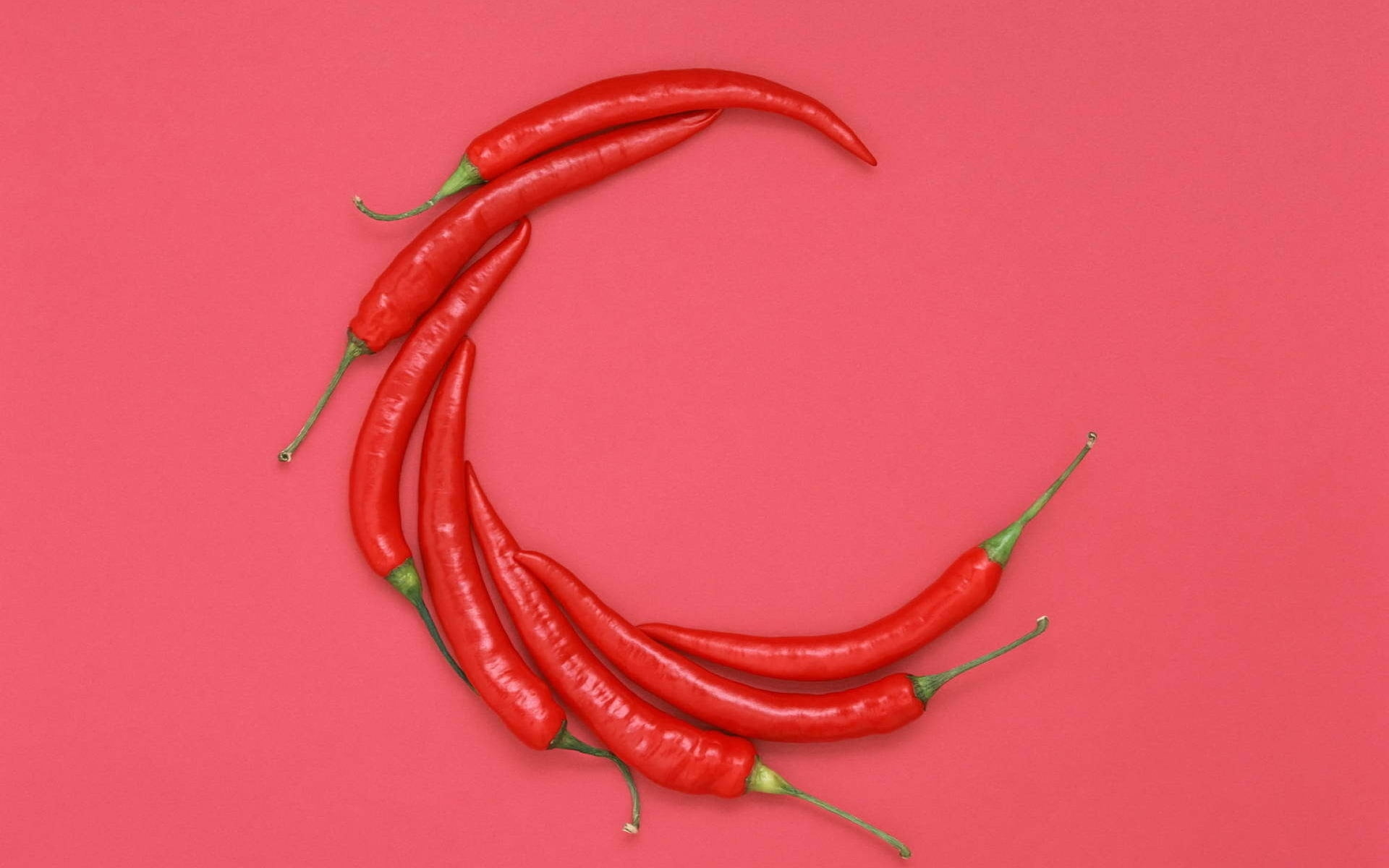 organic, food and drink, indoors, paprika, vegetable, vegetarian Food, red background, close-up, nature, still life, red chili pepper, seasoning, bunch, HD Wallpaper