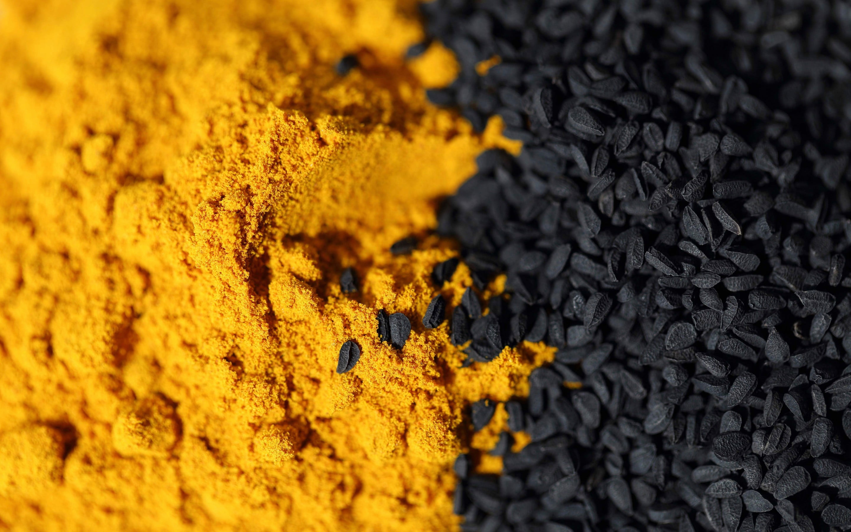 black, Other, extreme close-up, natural condition, powder, backgrounds, yellow, Nature, herbs, textured, studio shot, abundance, full frame, indoors, no people, HD Wallpaper