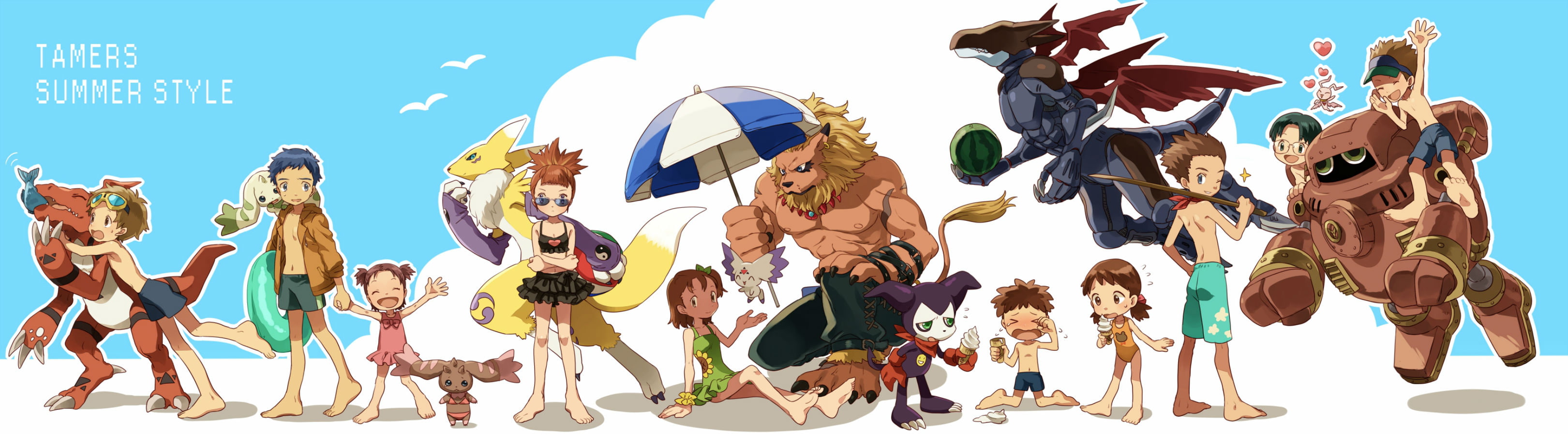 digimon, 2K, tamers, HD Wallpaper