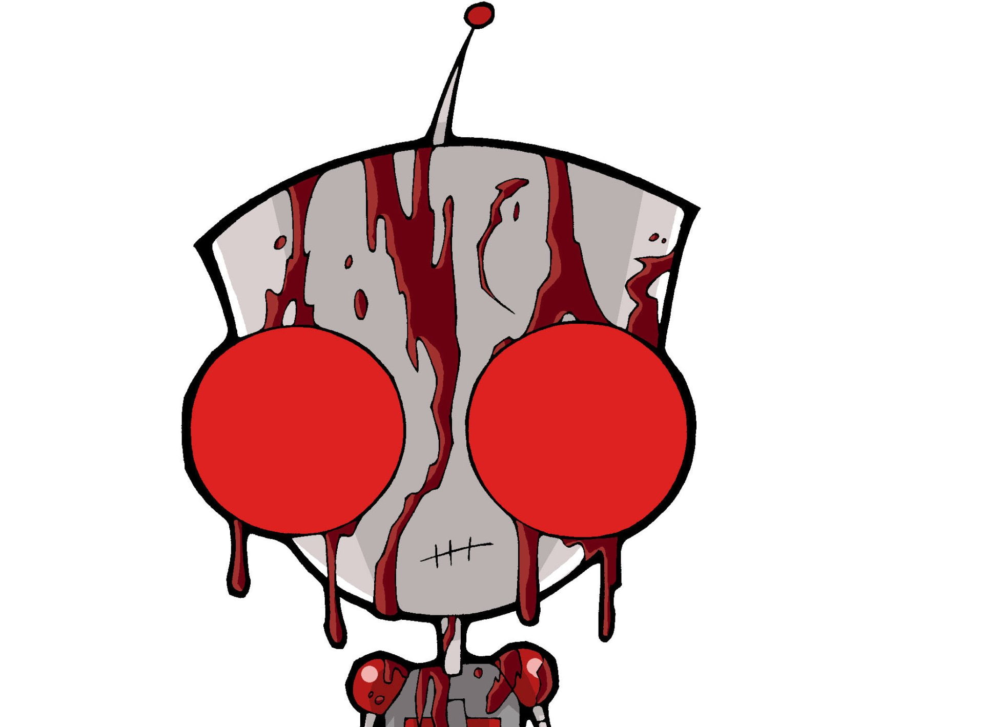 Horror, Scary, Evil.invader Zim, Spooky, Invader Zim, TV Show, 1080P, Blood, Creepy, HD Wallpaper