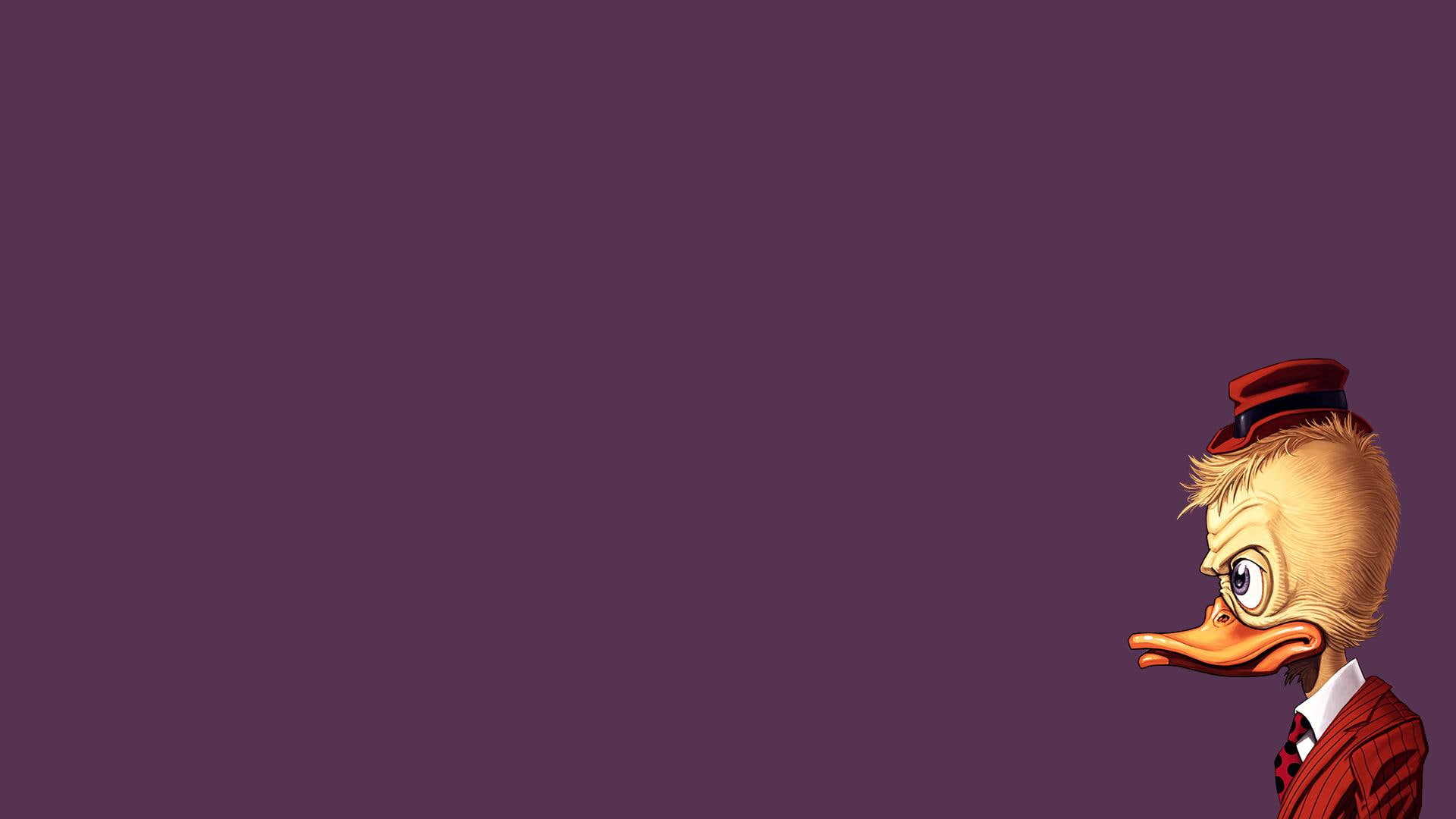 howard, 1080P, marvel, cartoon/comic, hd, the, duck, purple, HD Wallpaper