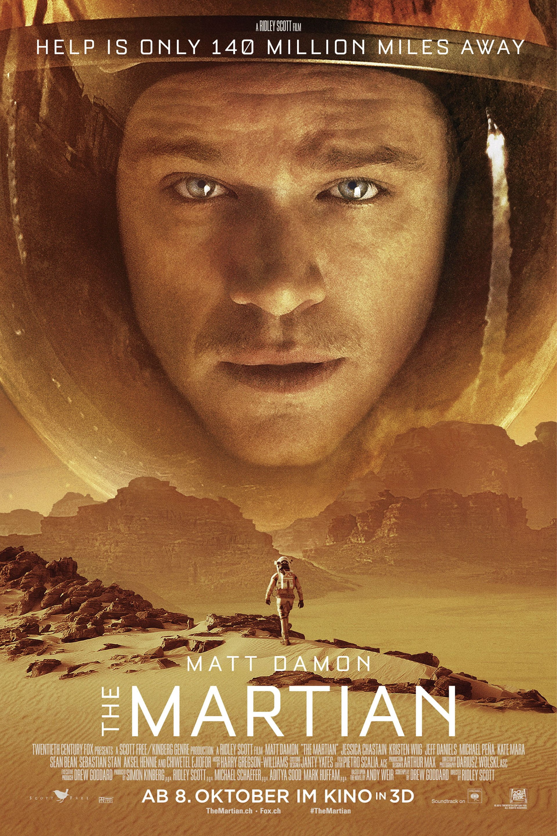 martian, futuristic, 2K, 1martian, astronaut, sci-fi, mars, adventure, poster, drama, damon, Phone HD Wallpaper
