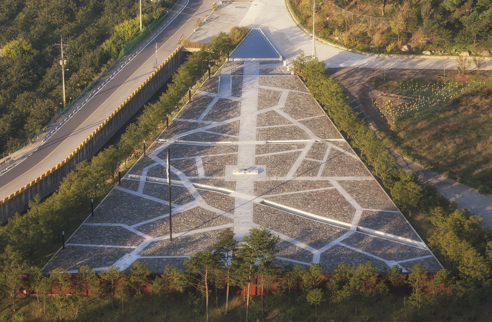 agriculture, scenics - nature, day, high angle view, a little cost analysis, 1080P, nature, small service analysis, growth, road, field, highway, fenghua village, HD Wallpaper