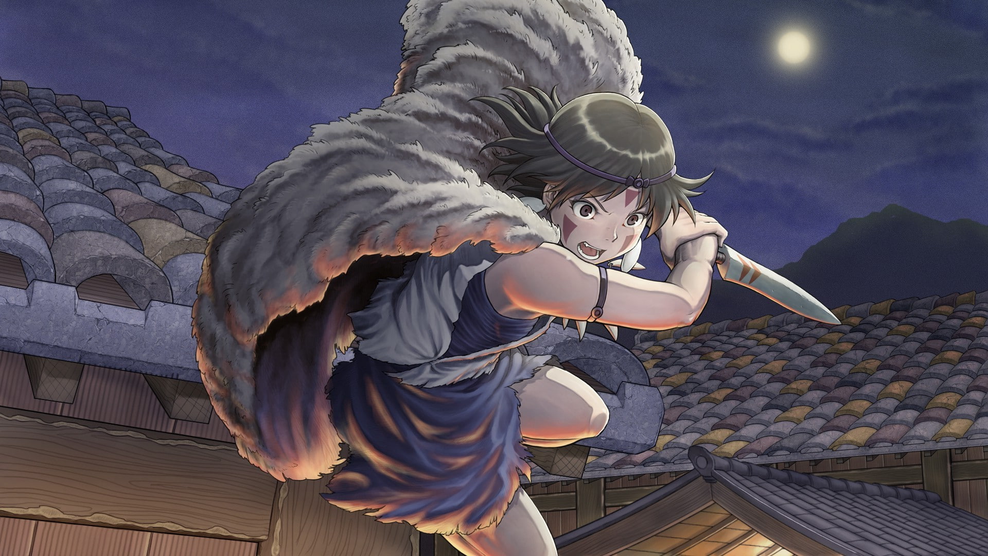 Princess Mononoke, Hayao Miyazaki, Anime Girls, anime, 1080P, HD Wallpaper