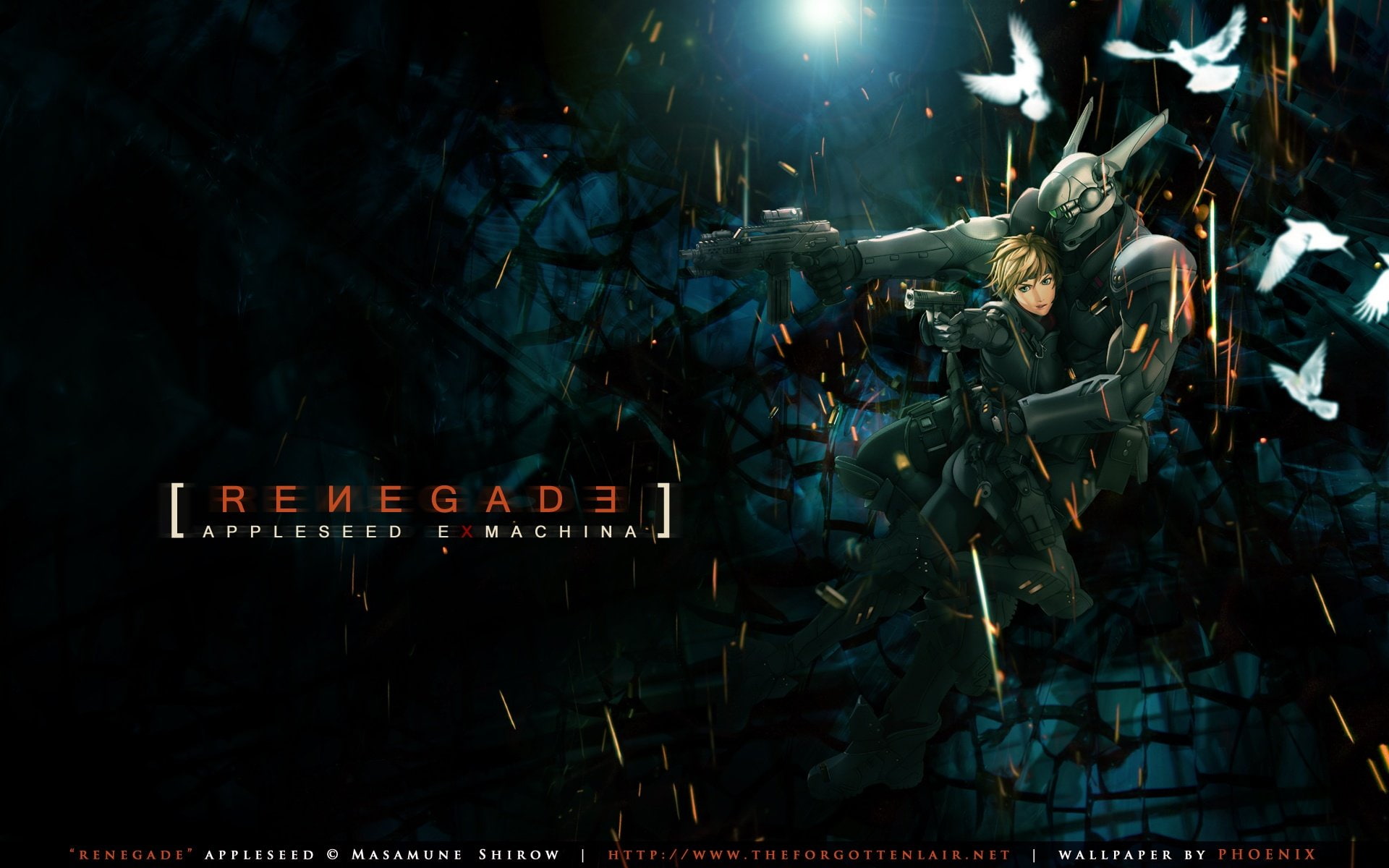cyberpunk, manga, sci fi, fighting, appleseed, 1080P, anime, HD Wallpaper