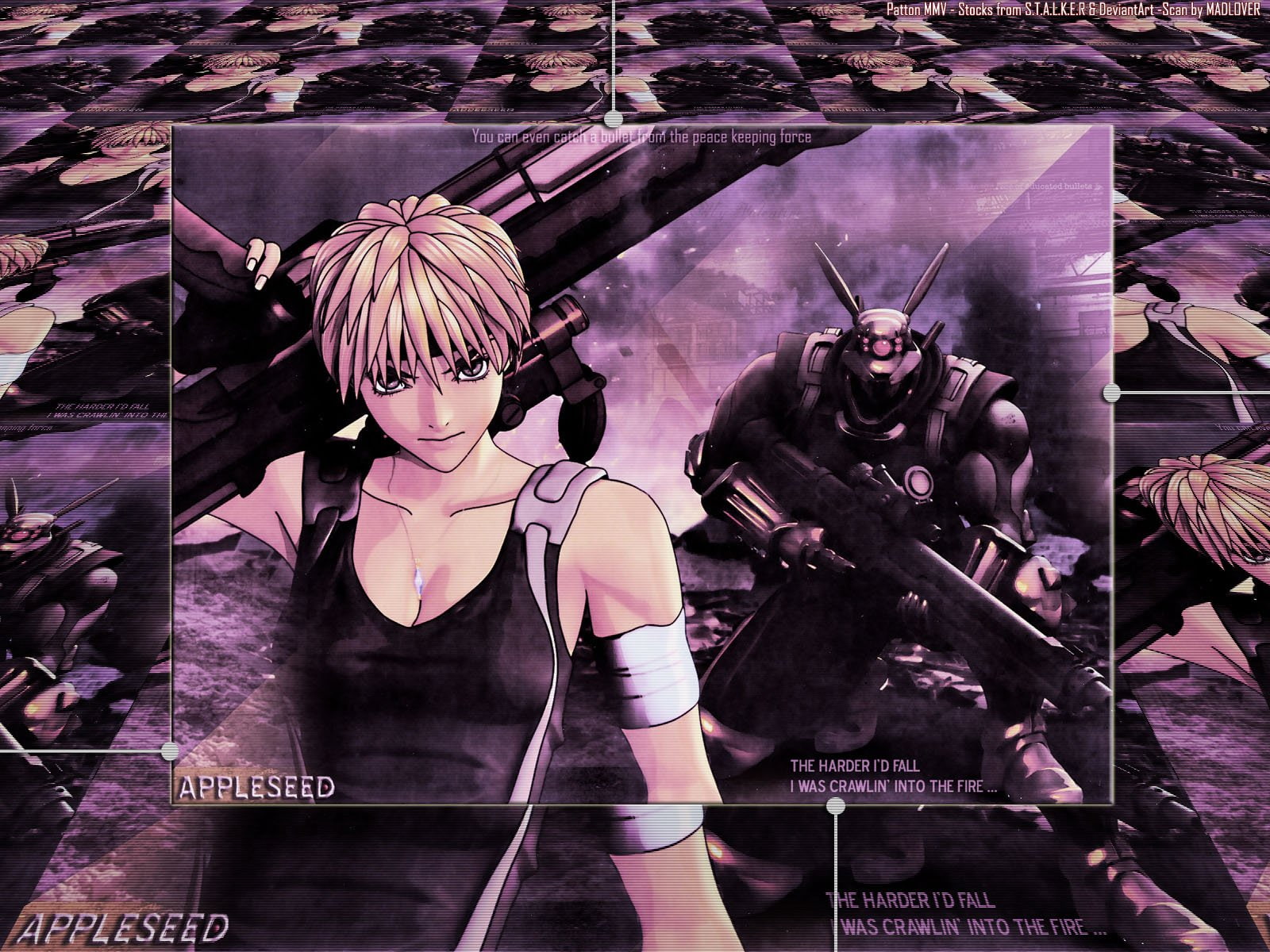 manga, cyberpunk, sci fi, 720P, anime, appleseed, fighting, HD Wallpaper