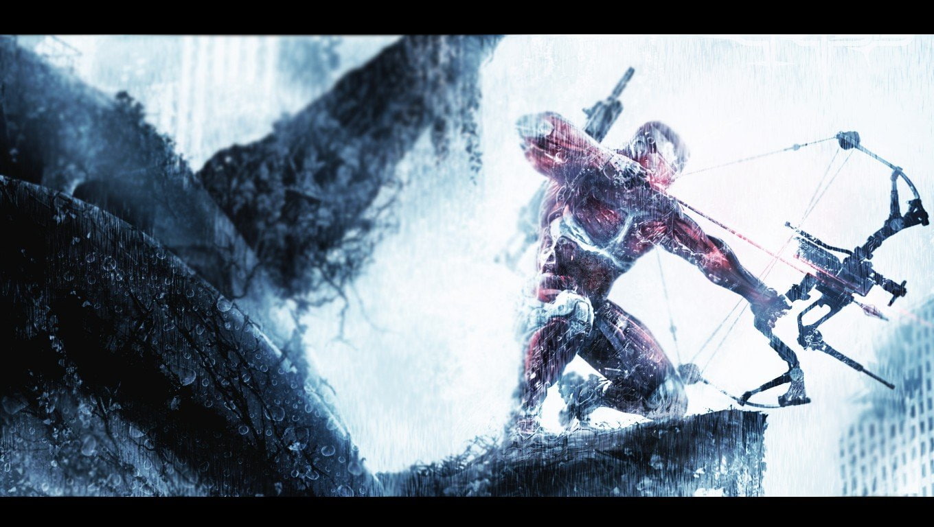 720P, Crysis, Crysis 3 Prophet, manipulation, photo manipulation, Crysis 3, photo, x, 1360x768 px, art, hd, birds, prophet, animals, px, HD Wallpaper