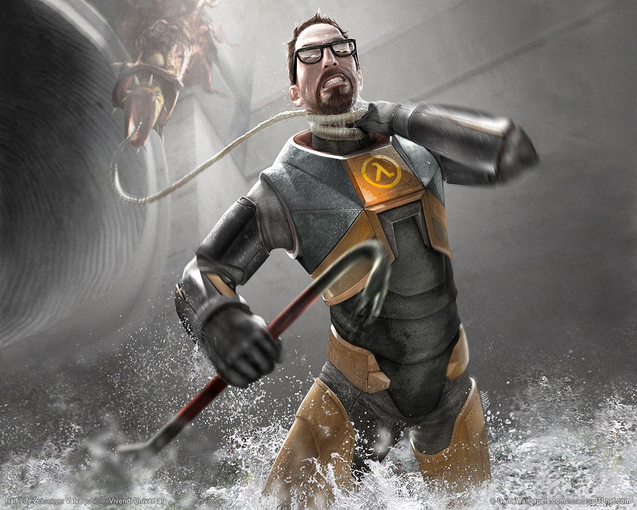 hd, grey, gray, half, 720P, video games, life, HD Wallpaper