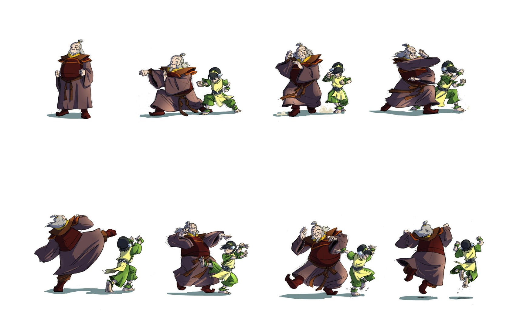 two, men, creativity, indoors, collage, anime, comic, arts culture and entertainment, people, studio shot, cigarette, cut out, art and craft, Avatar: The Last Airbender, HD Wallpaper