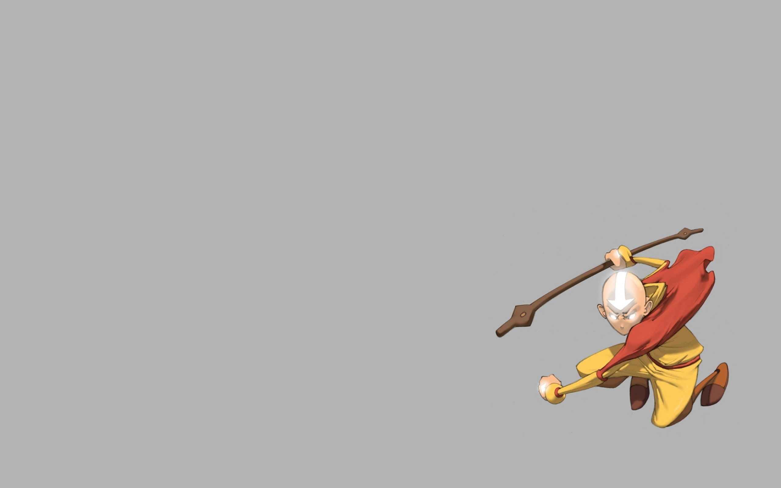 airbender, avatar, minimalistic, series, 2K, aang, HD Wallpaper