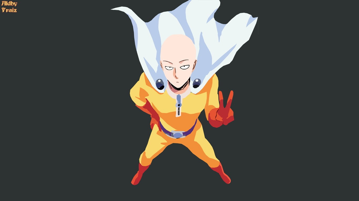 creativity, representation, fun, white, 720P, indoors, females, black background, one person, illustration, One-Punch Man, portrait, art and craft, cat, HD Wallpaper