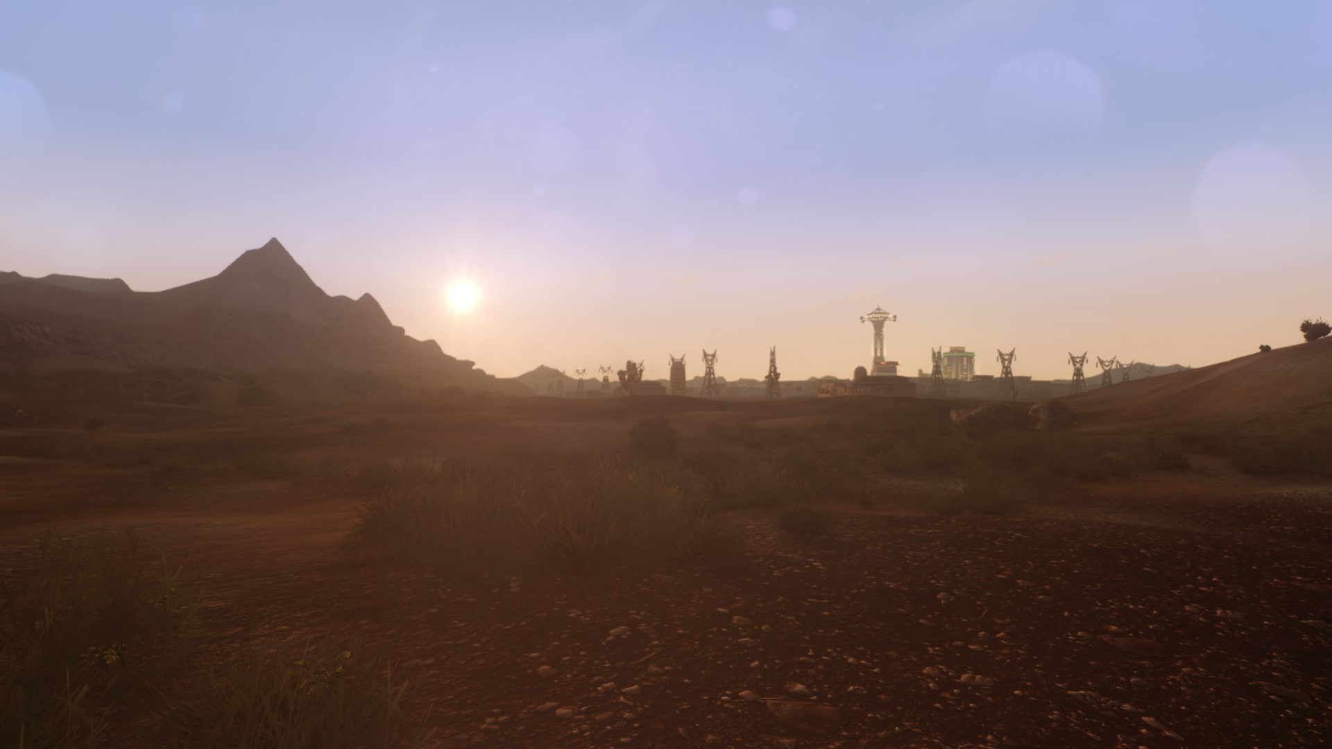 Fallout: New Vegas, apocalyptic, video games, sun rays, 1080P, HD Wallpaper