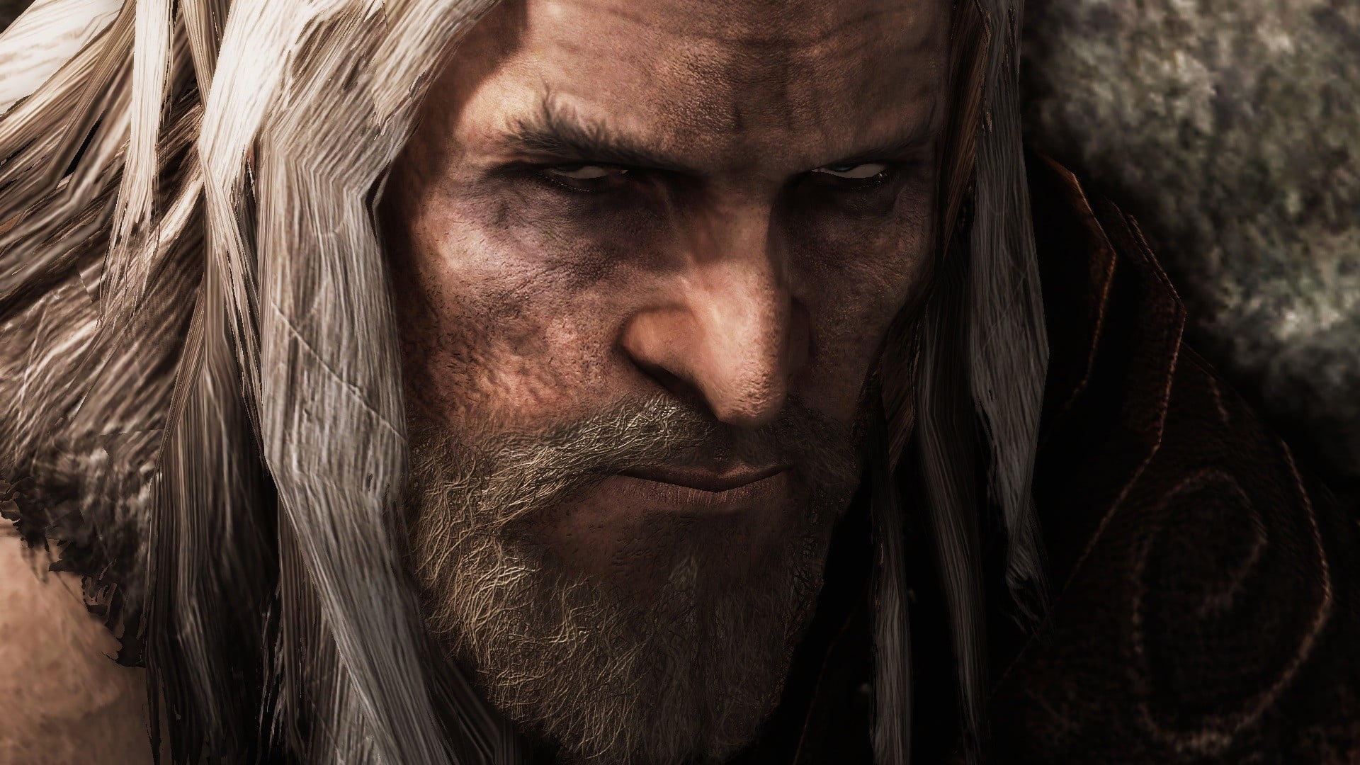 facial hair, one person, mature men, men, close-up, man, human face, old people, social issues, The Elder Scrolls V: Skyrim, lifestyles, graphic, beard, HD Wallpaper