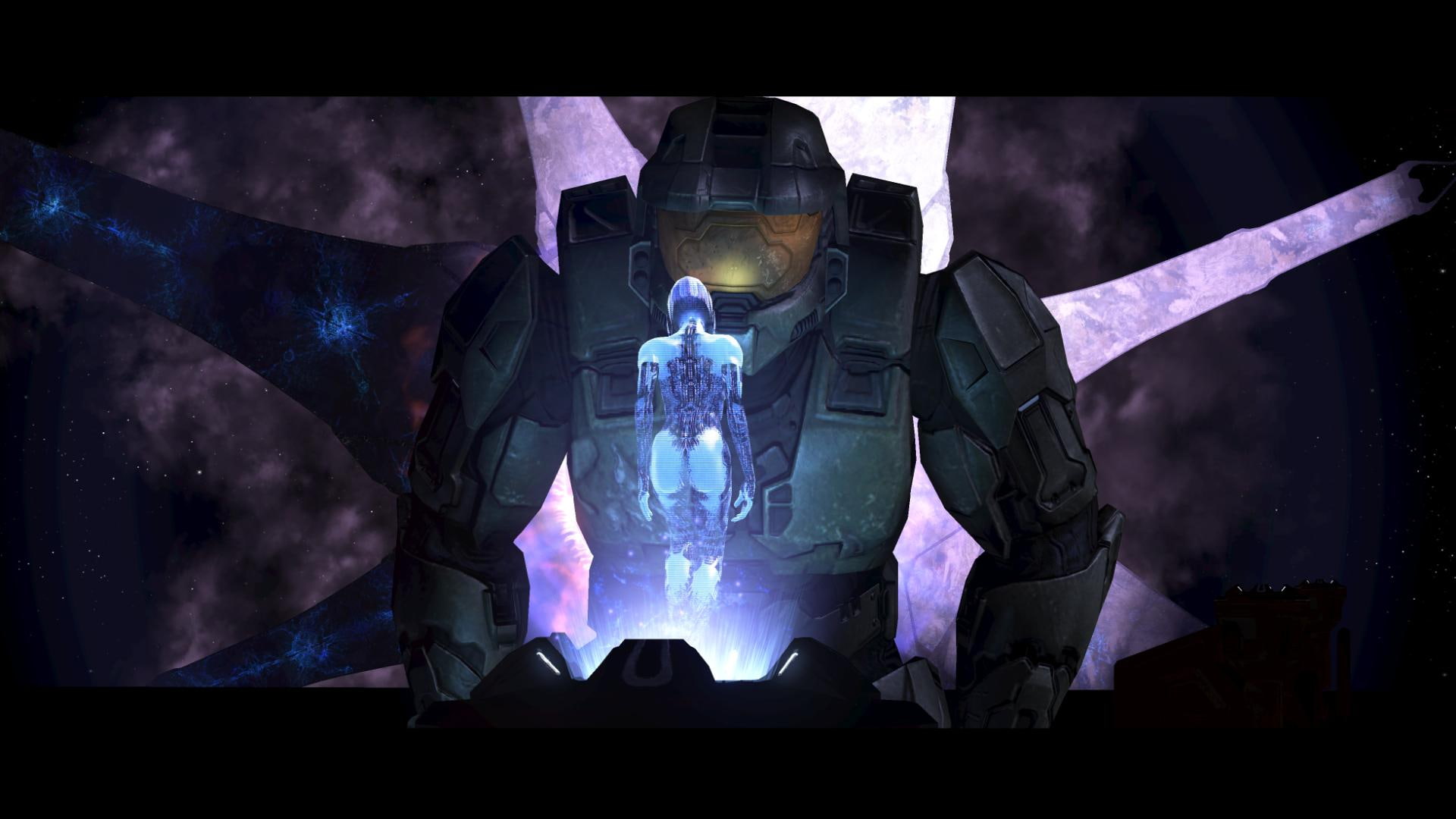 video, hd, halo, master, games, 1080P, Cortana, screenshots, x, chief, art, HD Wallpaper