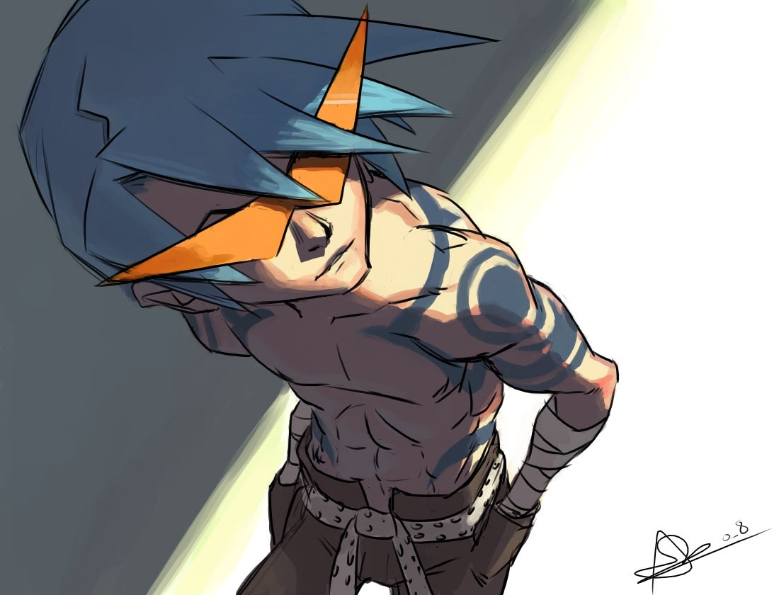 Kamina, anime, Tengen Toppa Gurren Lagann, 480P, HD Wallpaper