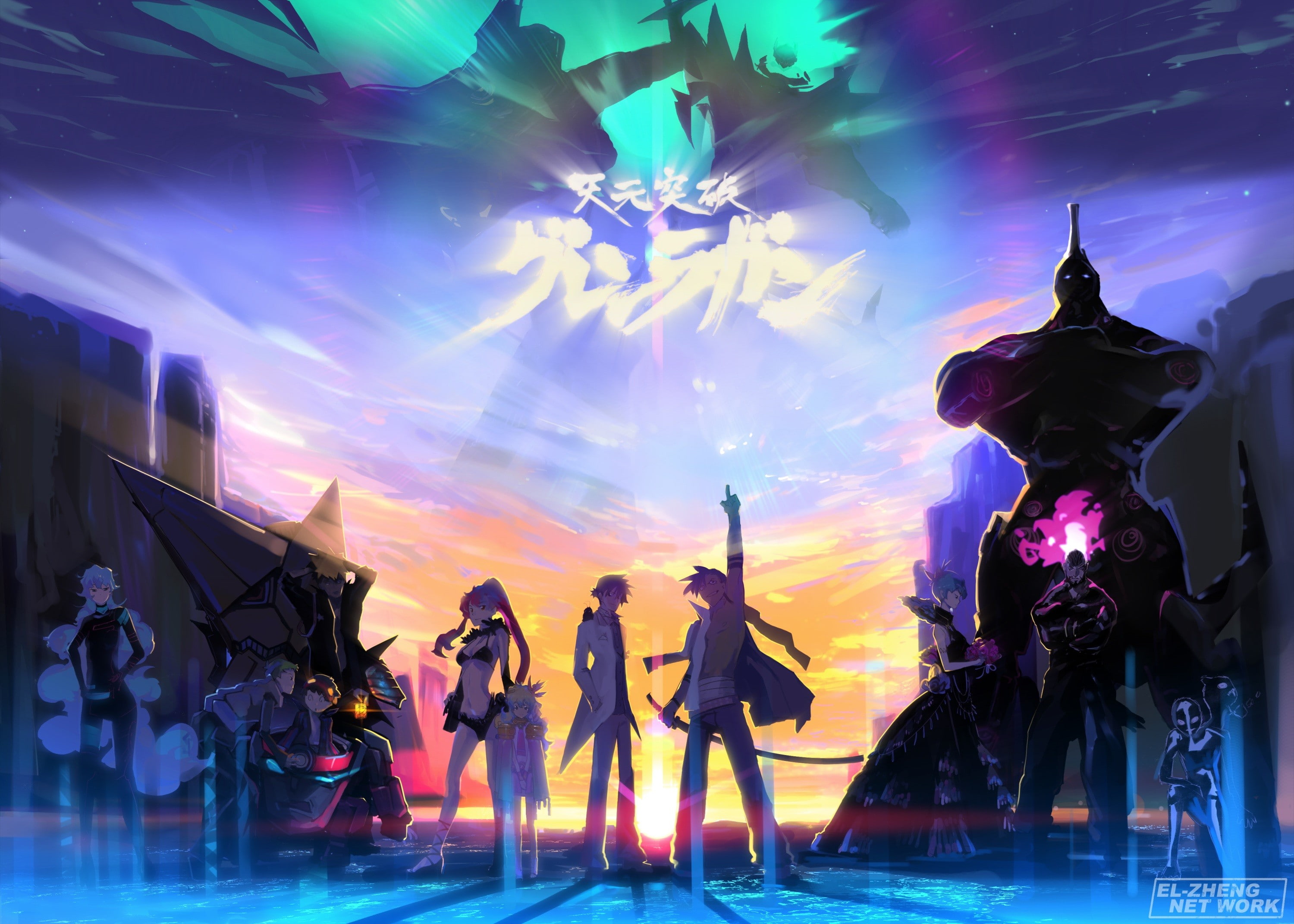 Kamina, 2K, Simon, Tengen Toppa Gurren Lagann, HD Wallpaper