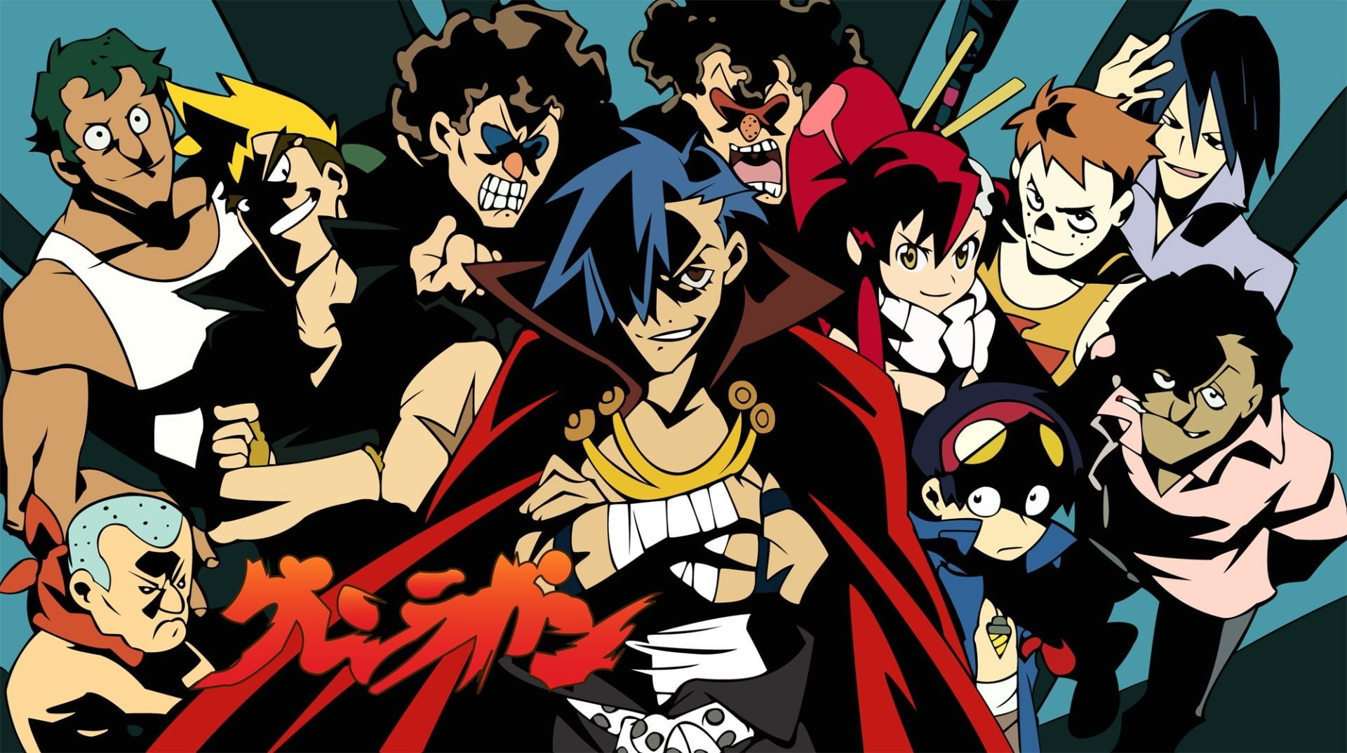 anime, no people, multi colored, Tengen Toppa Gurren Lagann, Bachika Kittan, anime girls, Bakusa Jougan, music, festival, anime boys, creativity, art and craft, HD Wallpaper