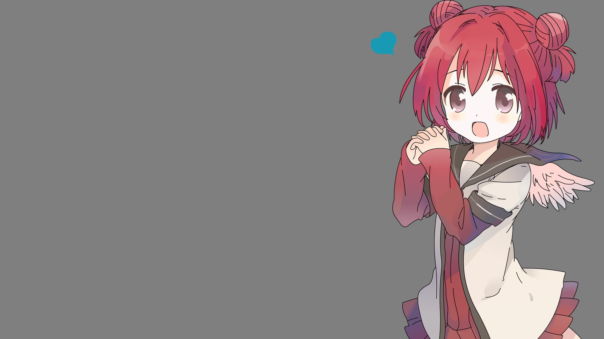 real people, studio shot, creativity, lifestyles, leisure activity, young women, Akaza Akari, one person, anime, copy space, human representation, young adult, HD Wallpaper