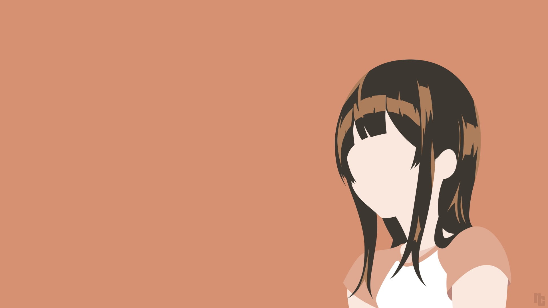 colored background, nature, sphere, shape, circle, clear sky, no people, design, sky, communication, orange color, silhouette, low angle view, anime girls, HD Wallpaper