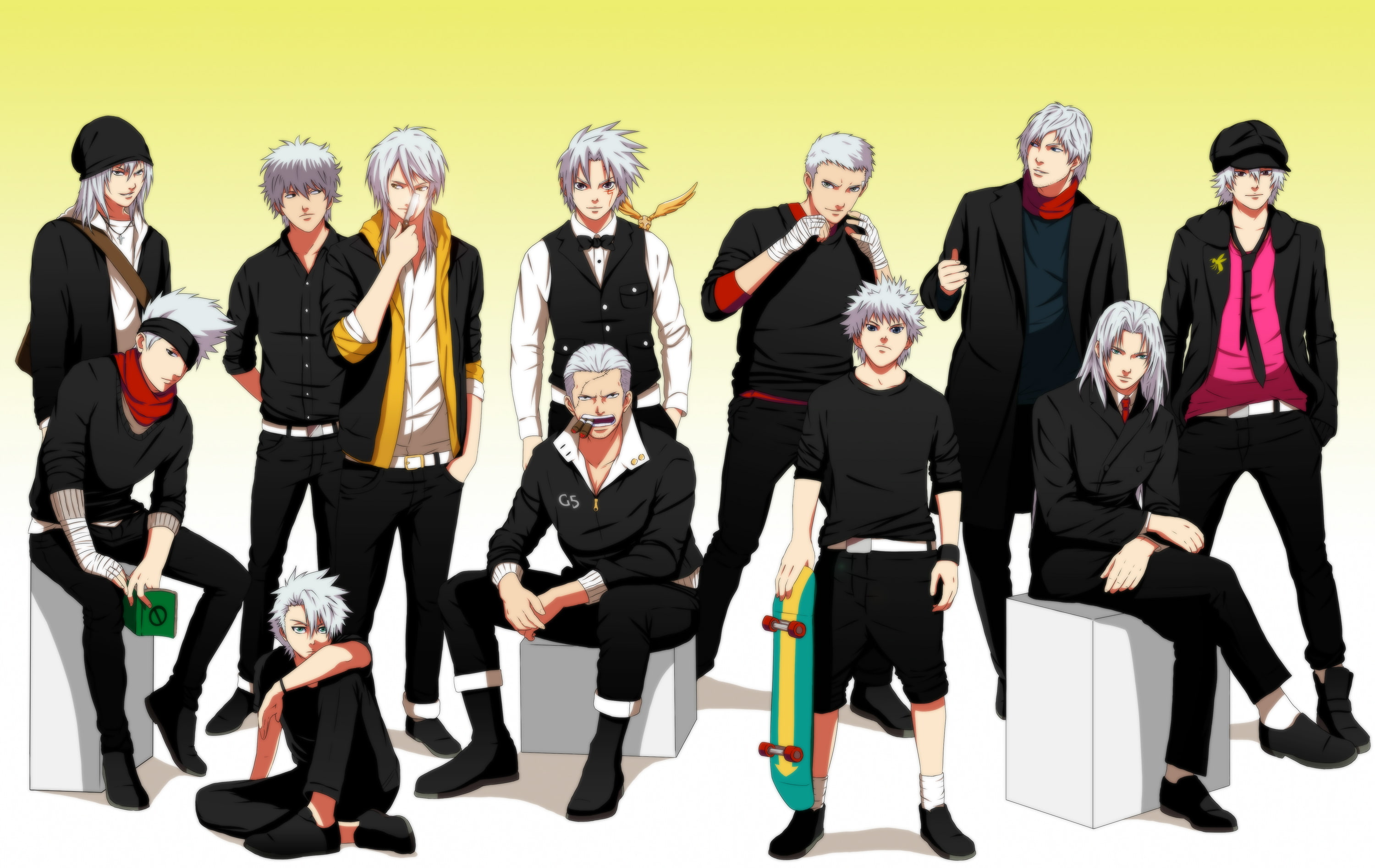 psycho pass, fantasy, tensei, final, bakuman, cry, shin, devil, hunter, gintama, d gray man, 2K, bee mail, megami, vii, HD Wallpaper