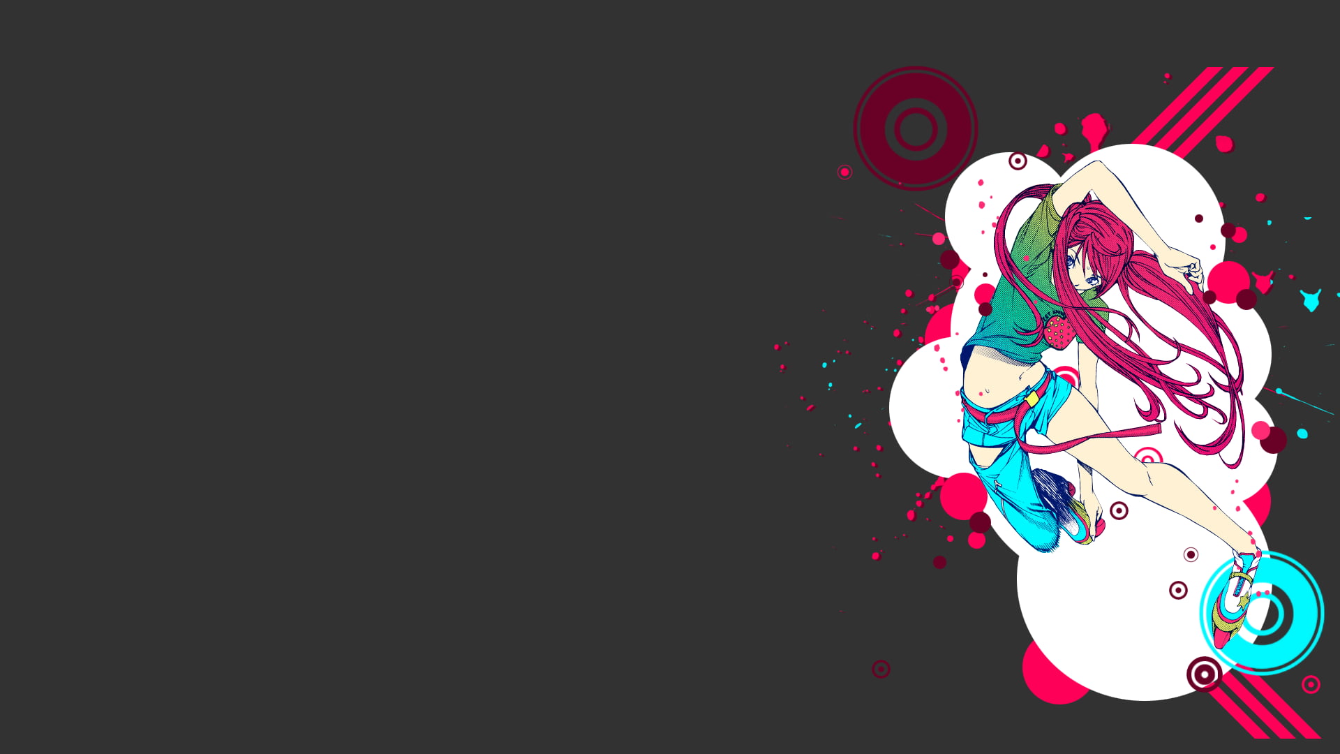 multi colored, anime, Noyamano Ringo, christmas, event, creativity, celebration, 1080P, christmas decoration, no people, high angle view, black background, HD Wallpaper