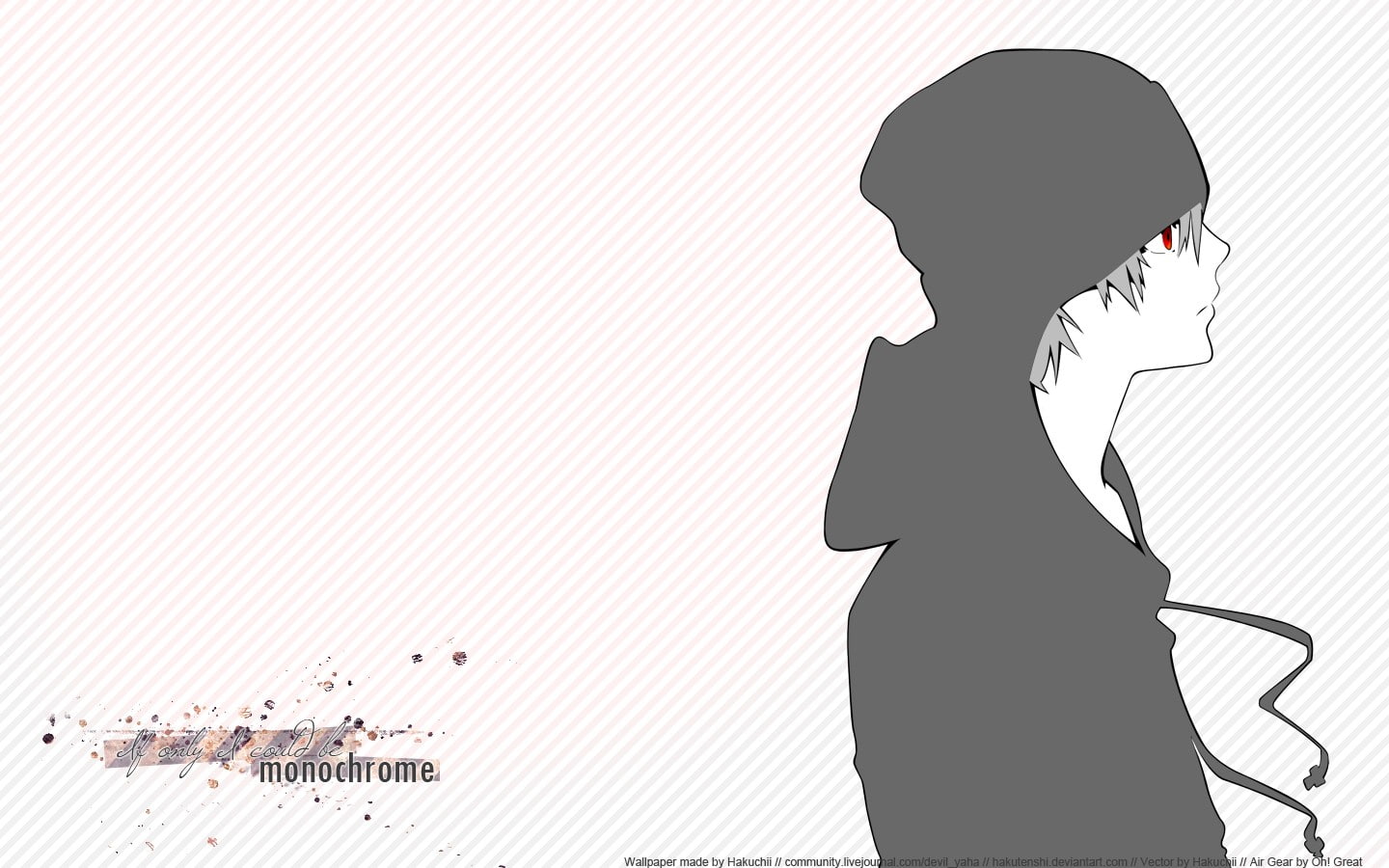 adult, young women, one person, copy space, contemplation, anime, profile view, white background, young adult, 720P, hairstyle, silhouette, men, Air Gear, HD Wallpaper