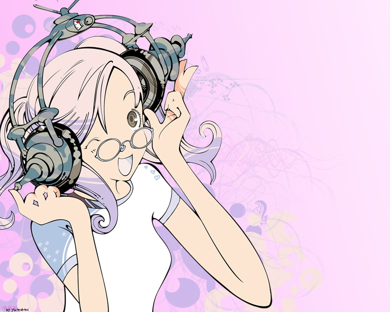 Noyamano Ringo, anime, anime girls, Air Gear, headphones, 720P, HD Wallpaper