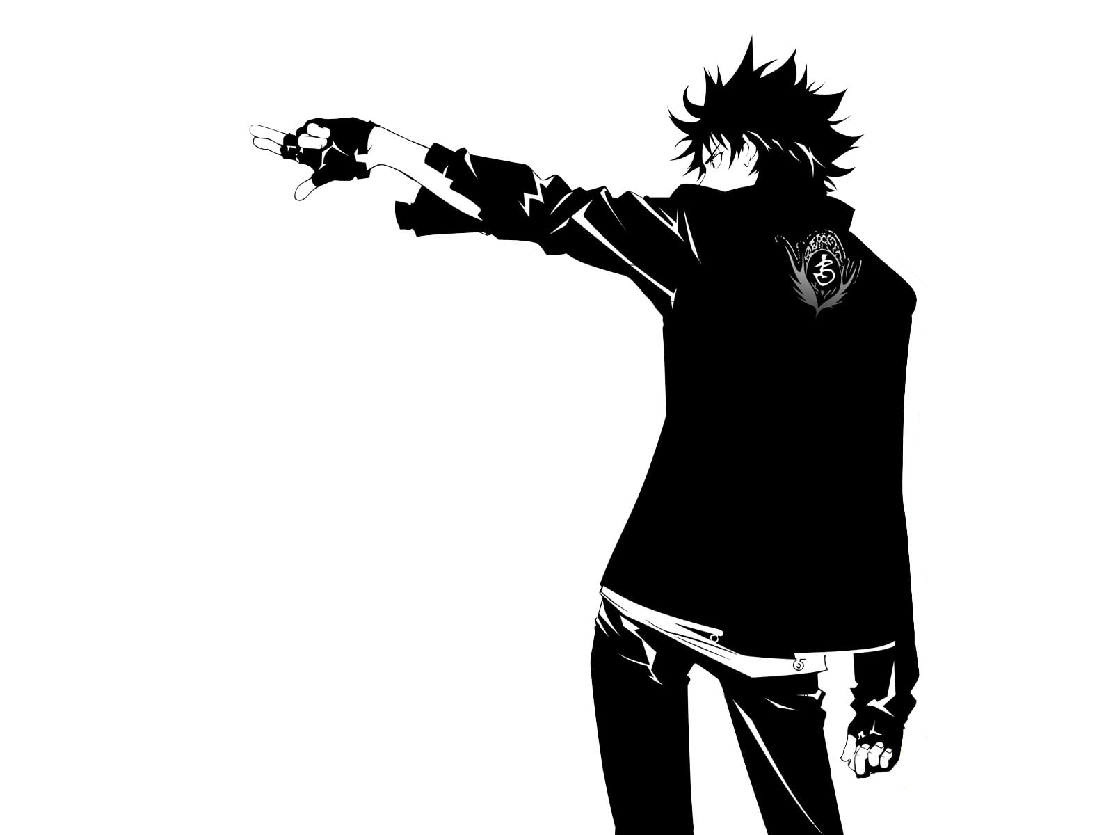 men, Brunette, cut out, one person, Boy, 720P, arts culture and entertainment, copy space, indoors, casual clothing, weapon, white background, Air gear, HD Wallpaper