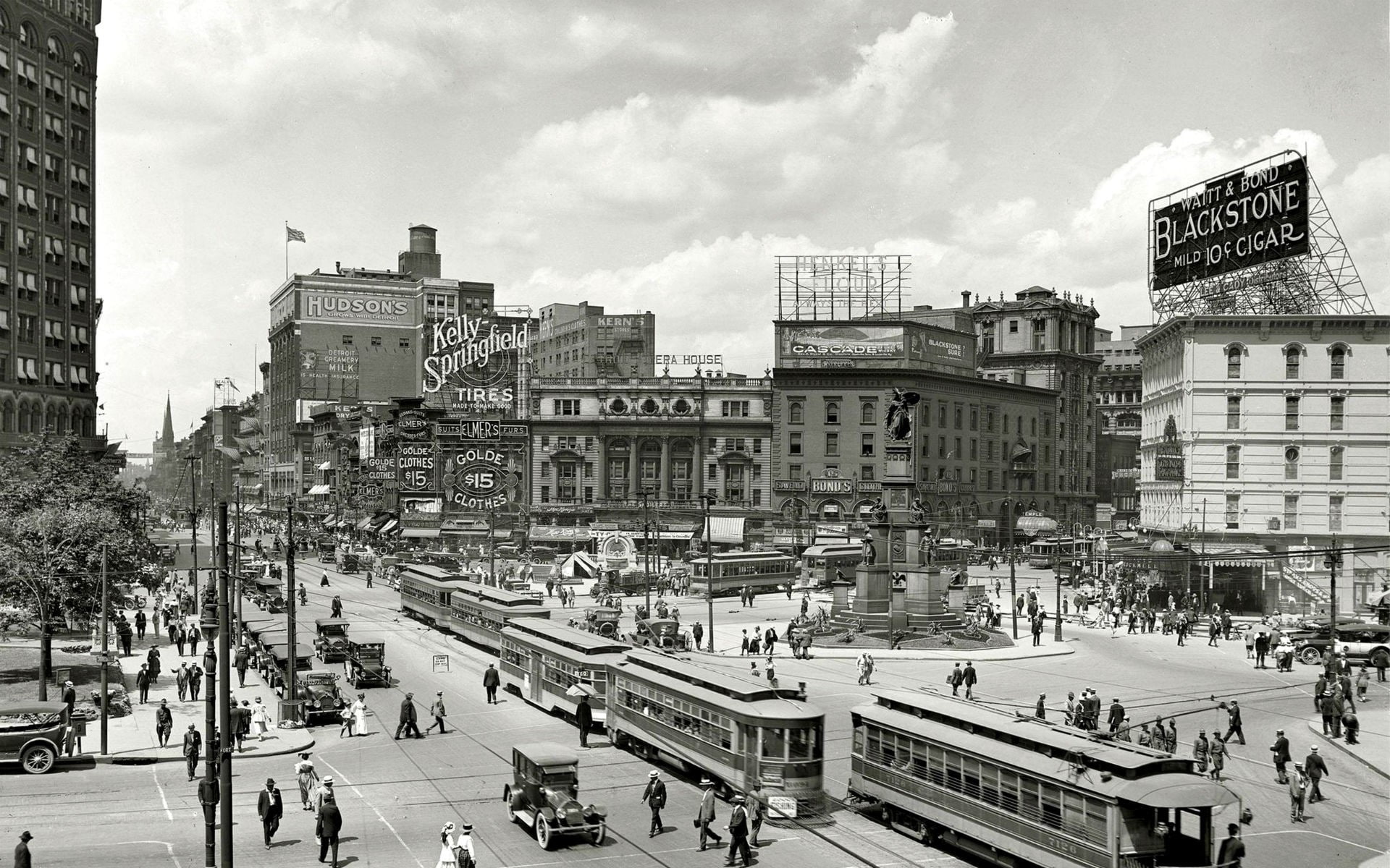 1917, city, USA, Detroit, 1080P, HD Wallpaper