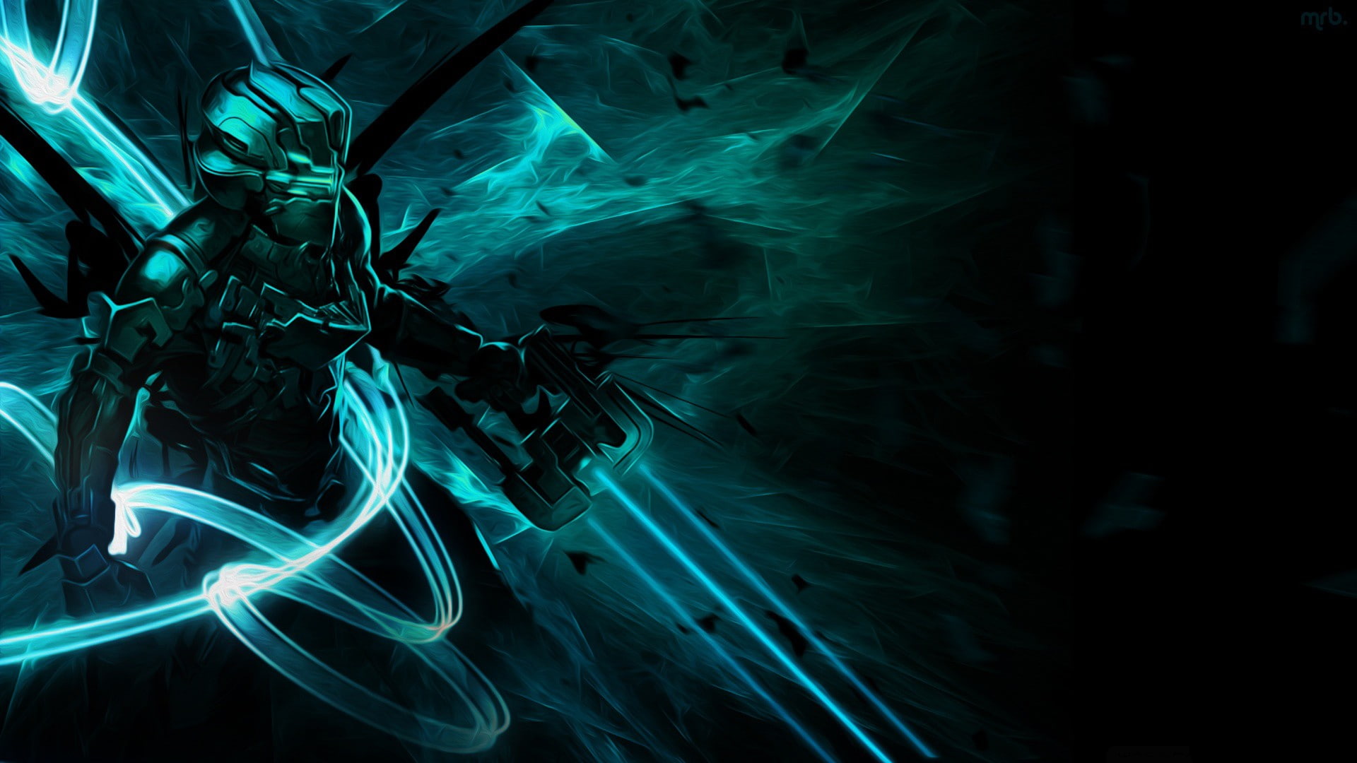 turquoise colored, illuminated, sea life, indoors, motion, 1080P, abstract, no people, Dead Space, close-up, light - natural phenomenon, marine, smoke - physical structure, HD Wallpaper