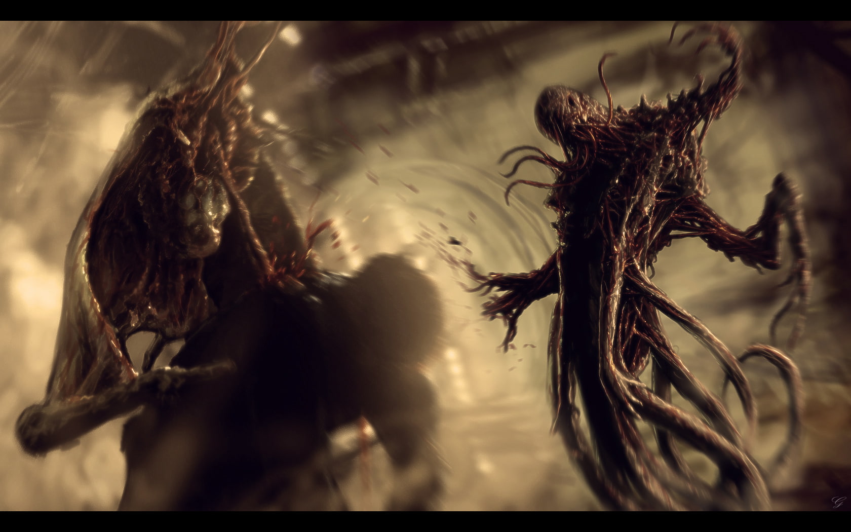 video games, space, monster, dead, 720P, hd, necromorph, HD Wallpaper