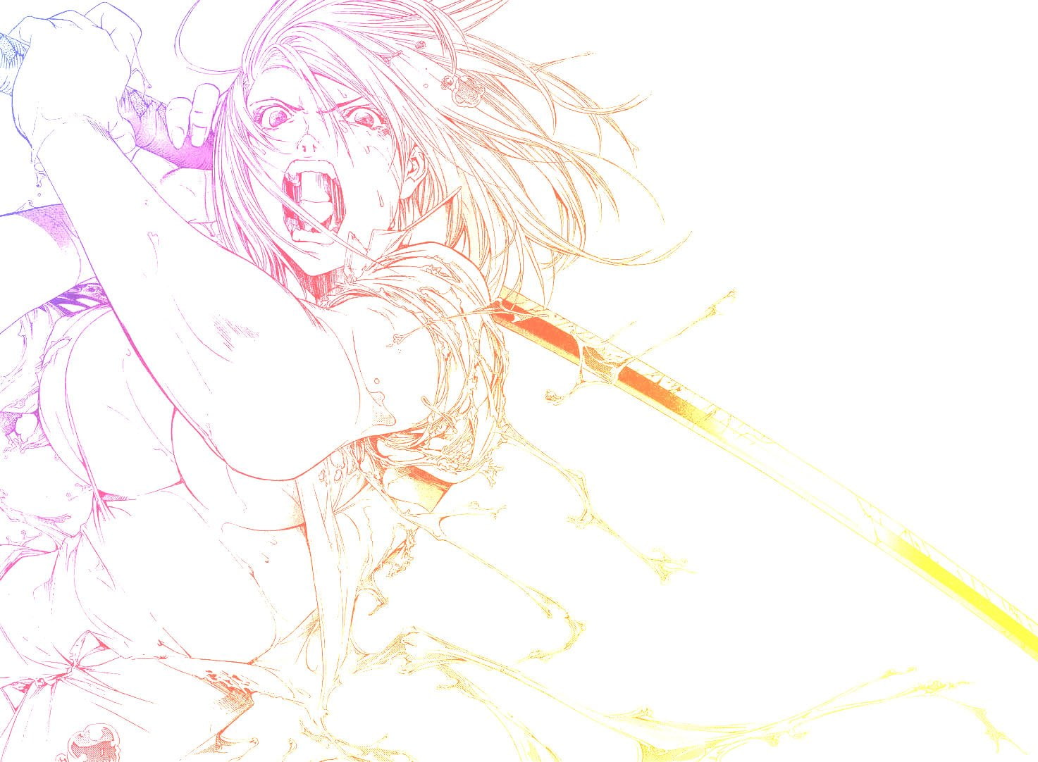 natsume, tenge, tenjou, mouth, 720P, rage, aya, open, HD Wallpaper