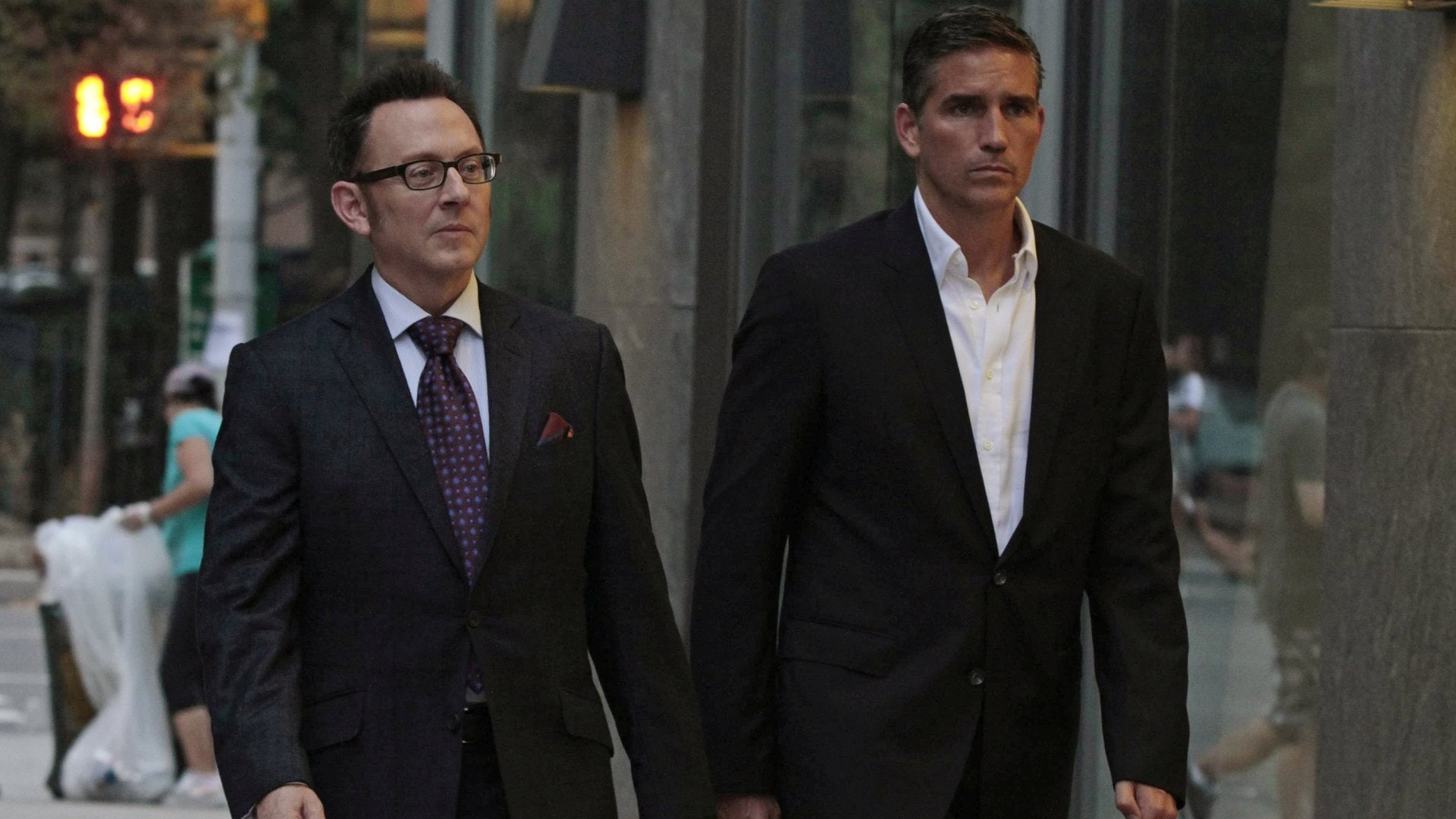 1080P, Jim Caviezel, Person Of Interest, TV Show, Michael Emerson, HD Wallpaper