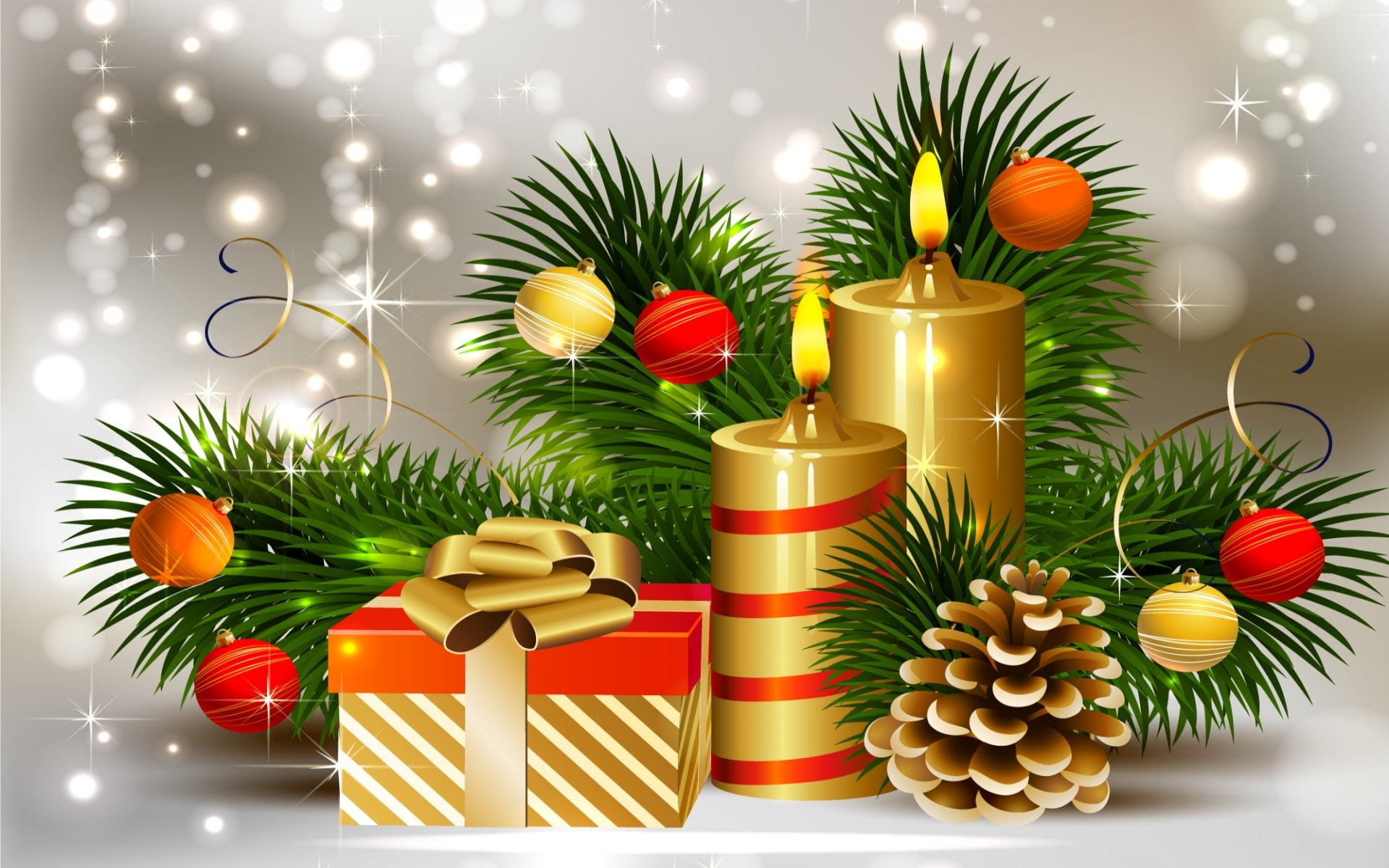 ribbon, seasonal, christmas tree, people, hair, shape, holiday - event, christmas ornament, gift, hd, still life, no people, short, 1080P, Christmas, festive, HD Wallpaper
