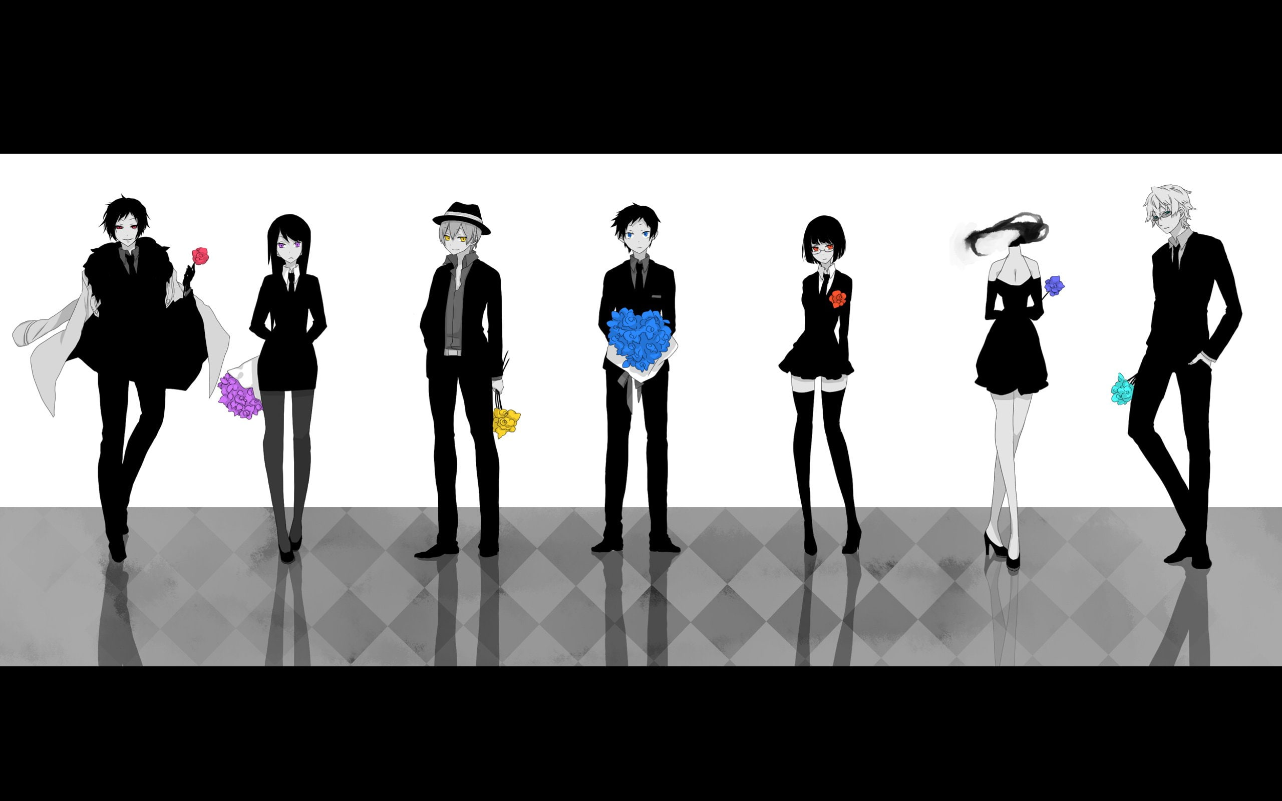 celty, sturluson, izaya, 2K, mikado, durarara, sonohara, ryuugamine, groups, shizuo, orihara, heiwajima, anri, HD Wallpaper