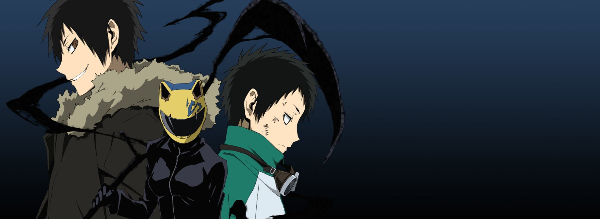 Durarara!!, Izaya Orihara, 1080P, Celty Sturluson, Mikado Ryūgamine, Anime, HD Wallpaper