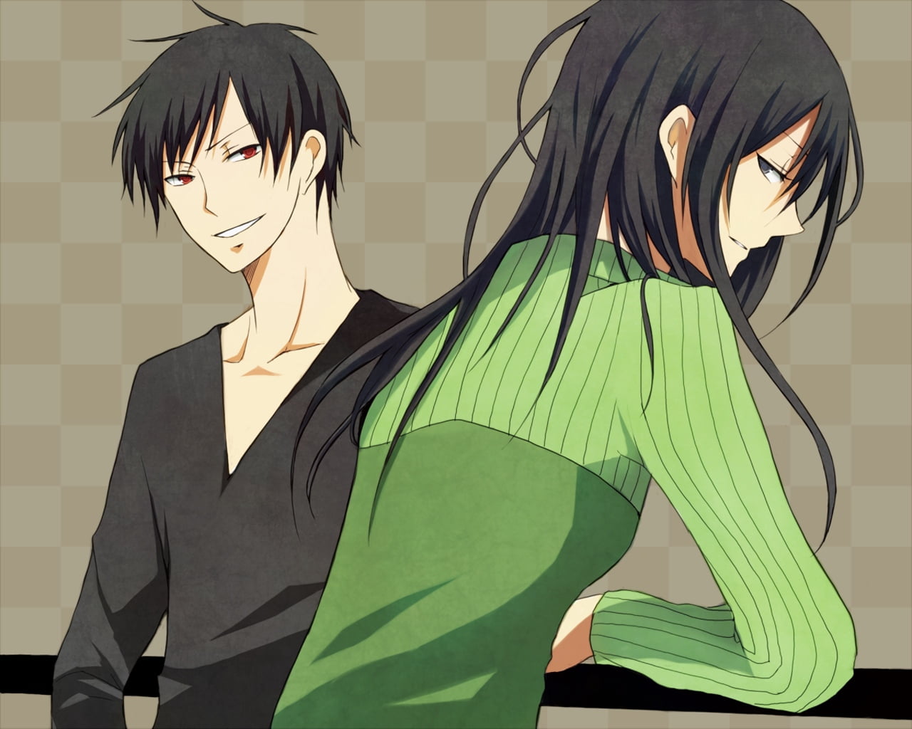 business, digital composite, orihara izaya, elegance, vector, characters, real people, smiling, representation, boy, female, looking, mask - disguise, cartoon, HD Wallpaper
