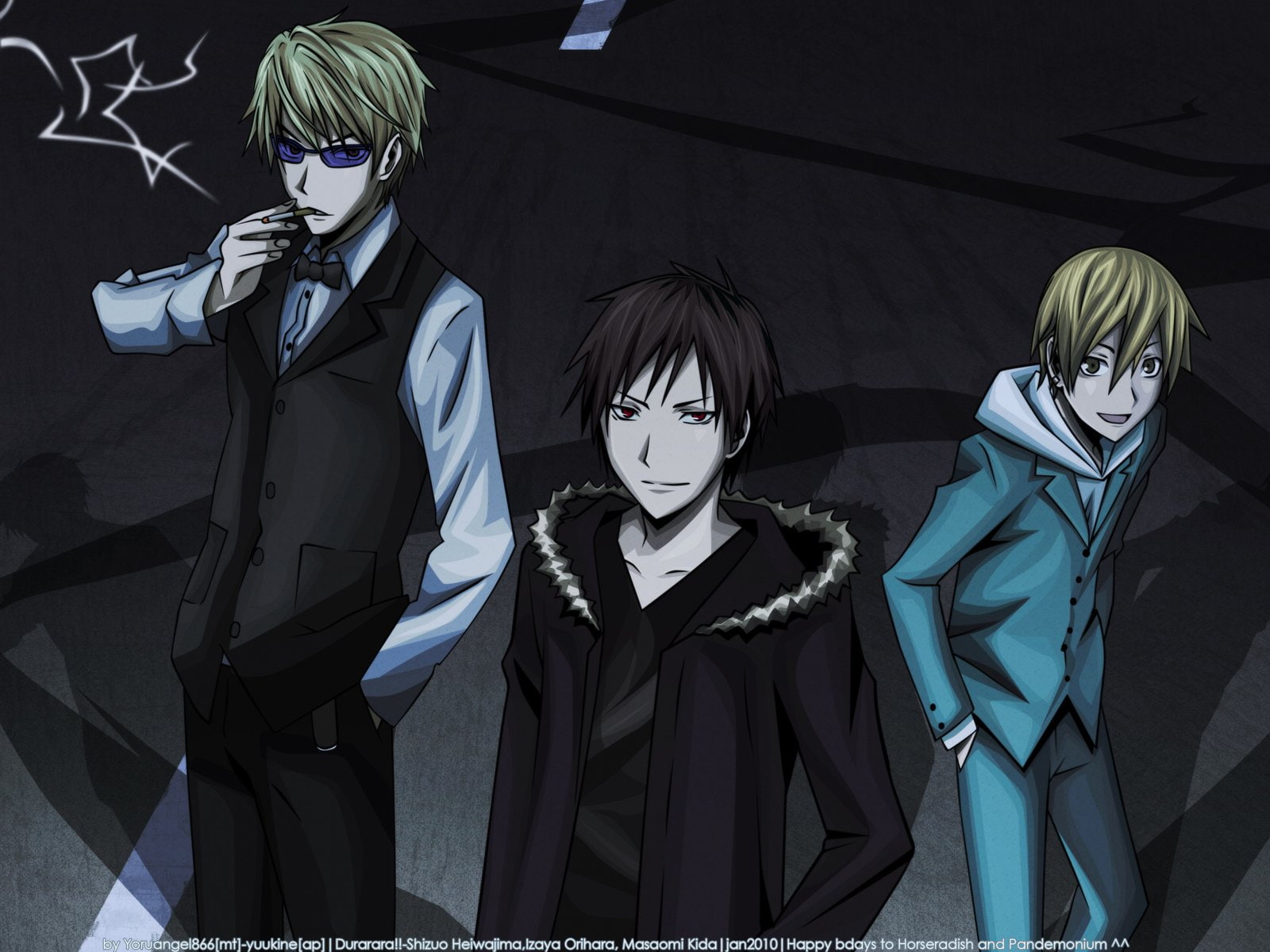 heiwajima, masaomi, durarara, shizuo, izaya, kida, orihara, 720P, HD Wallpaper
