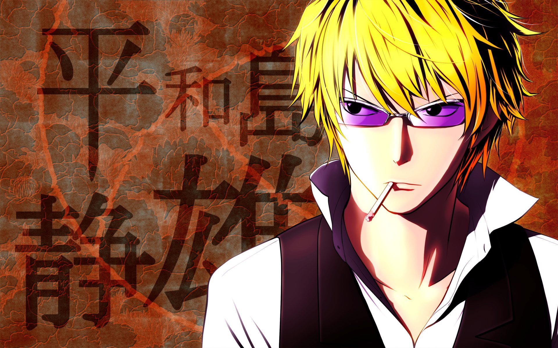 graffiti, Shizuo Heiwajima, glasses, young adult, front view, indoors, mannequin, portrait, Durarara!!, fashion, real people, art and craft, obscured face, HD Wallpaper