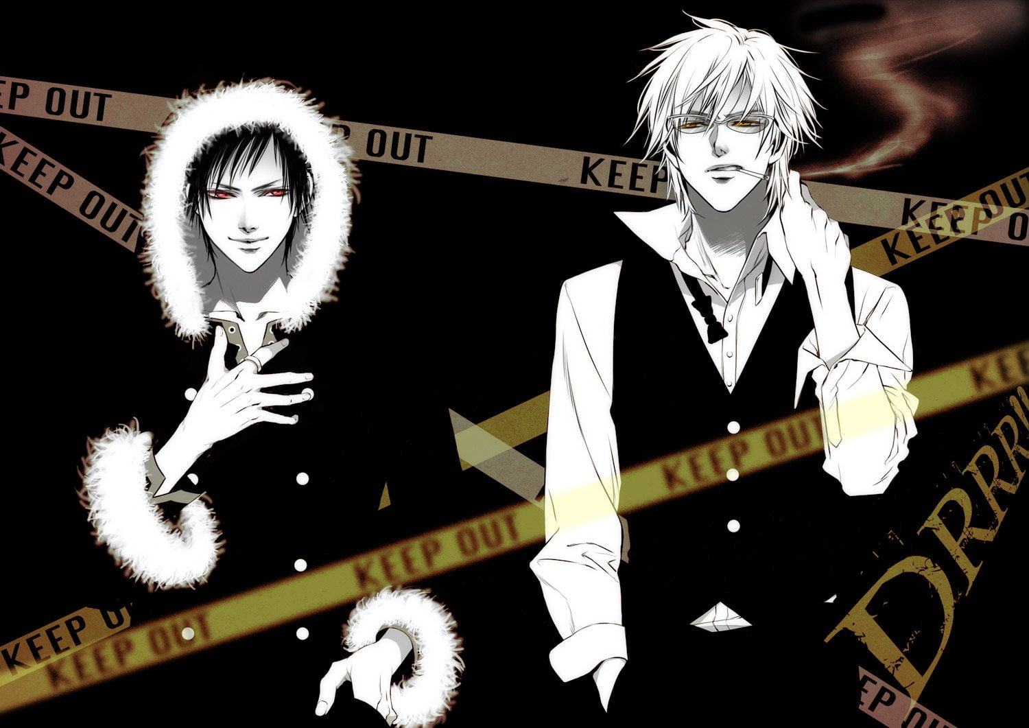 720P, Durarara!!, Shizuo Heiwajima, Anime, Izaya Orihara, HD Wallpaper